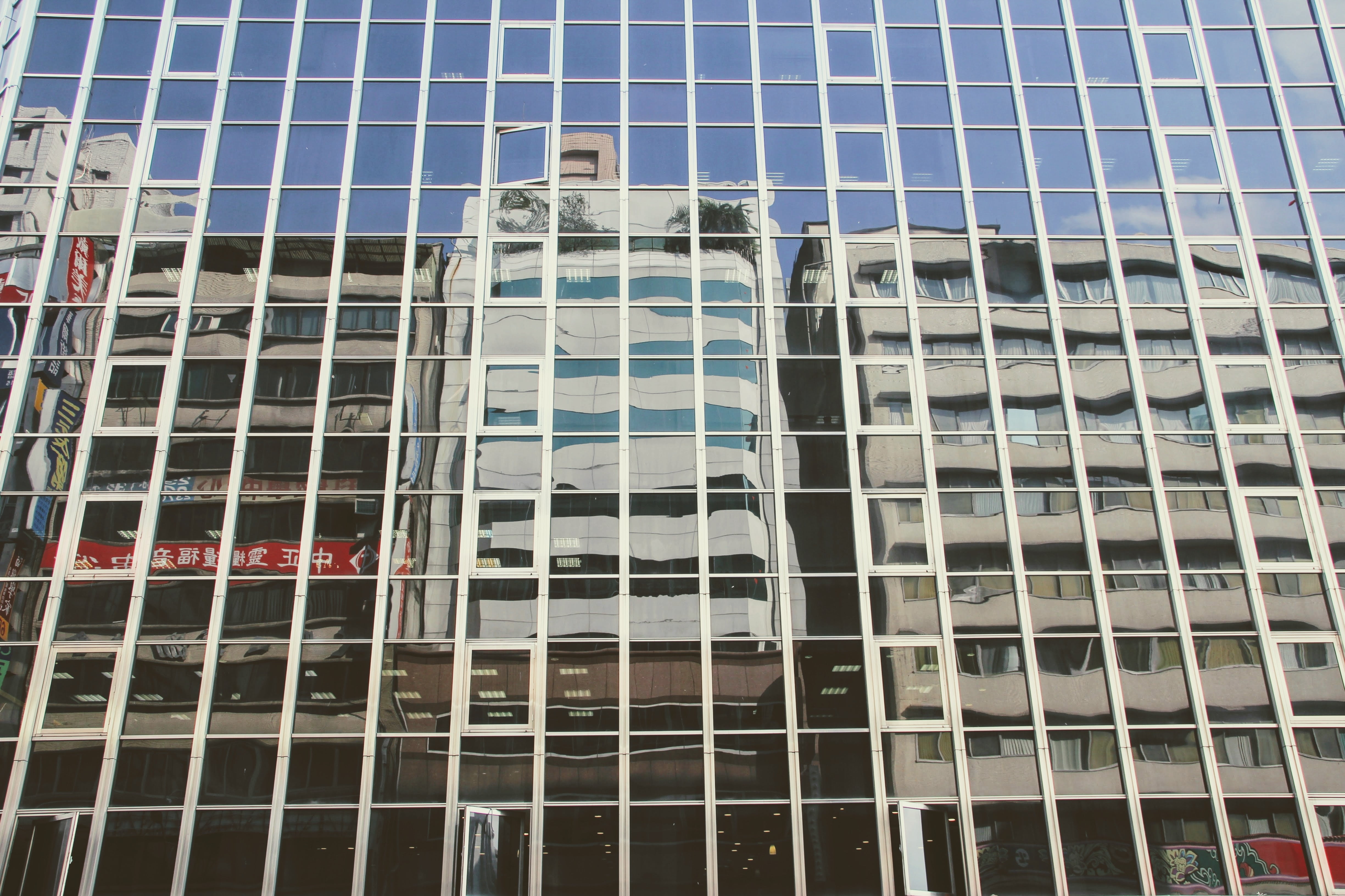 facade, building, architecture, mirroring, window, office Building