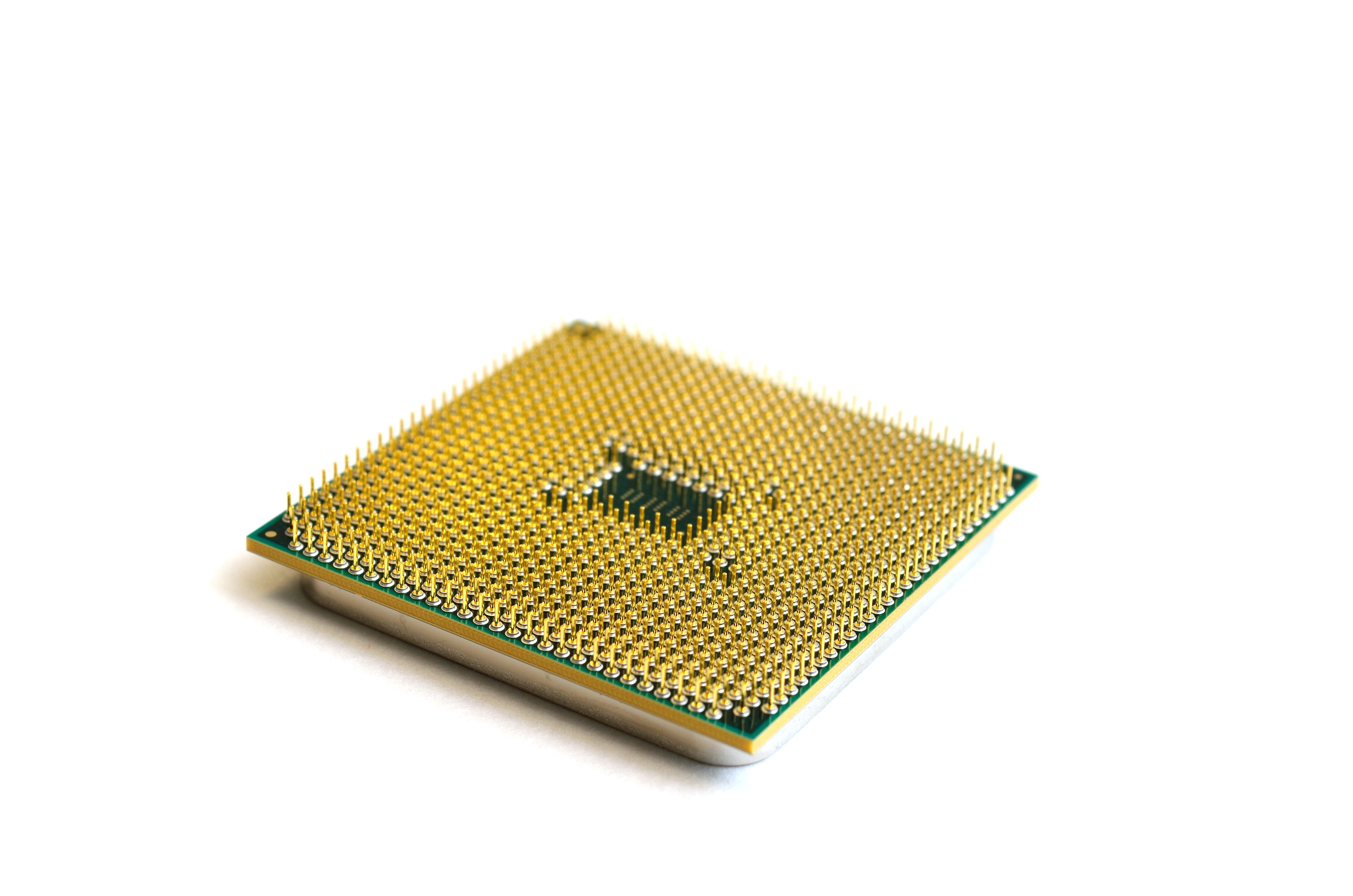 green and yellow computer processor, amd, cpu, microprocessor