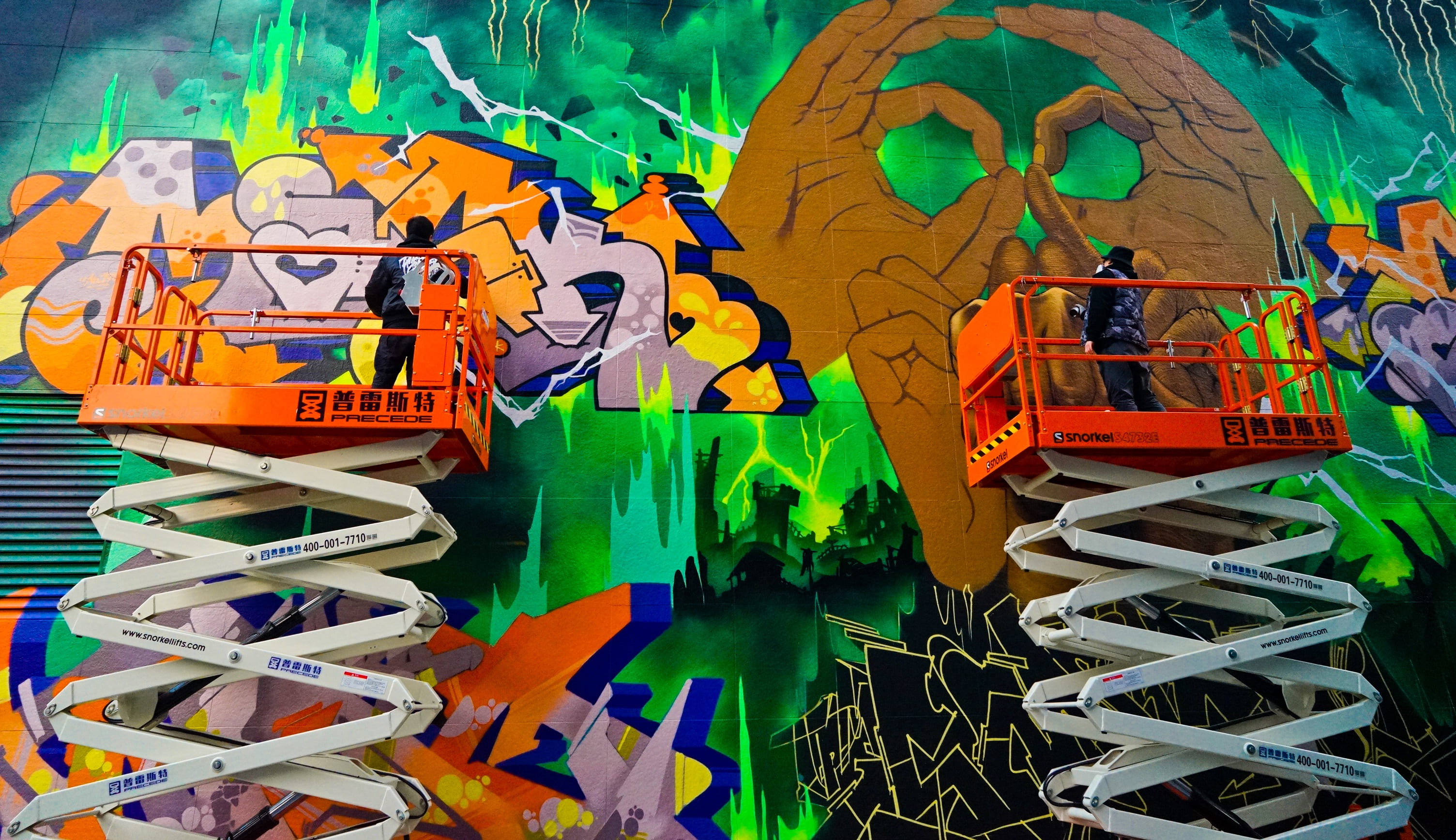 graffiti, wall, hand-painted, multi colored, creativity, no people