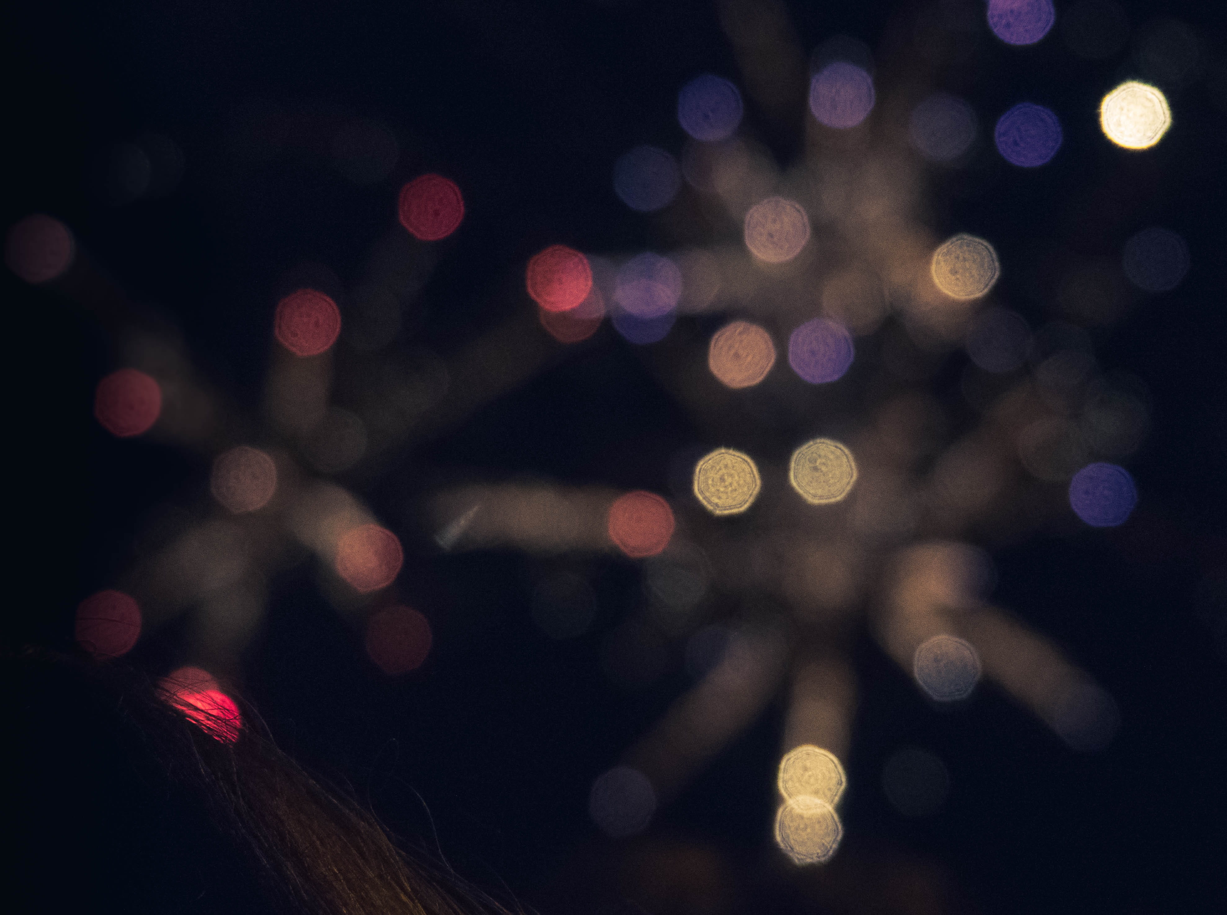 bokeh photography, background, pattern, firework, sky, night