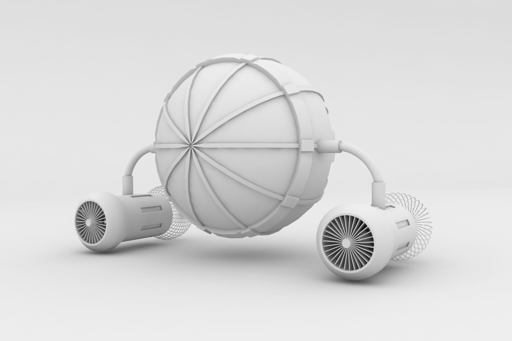 ship, 3d, isolated, team, studio shot, white background, technology