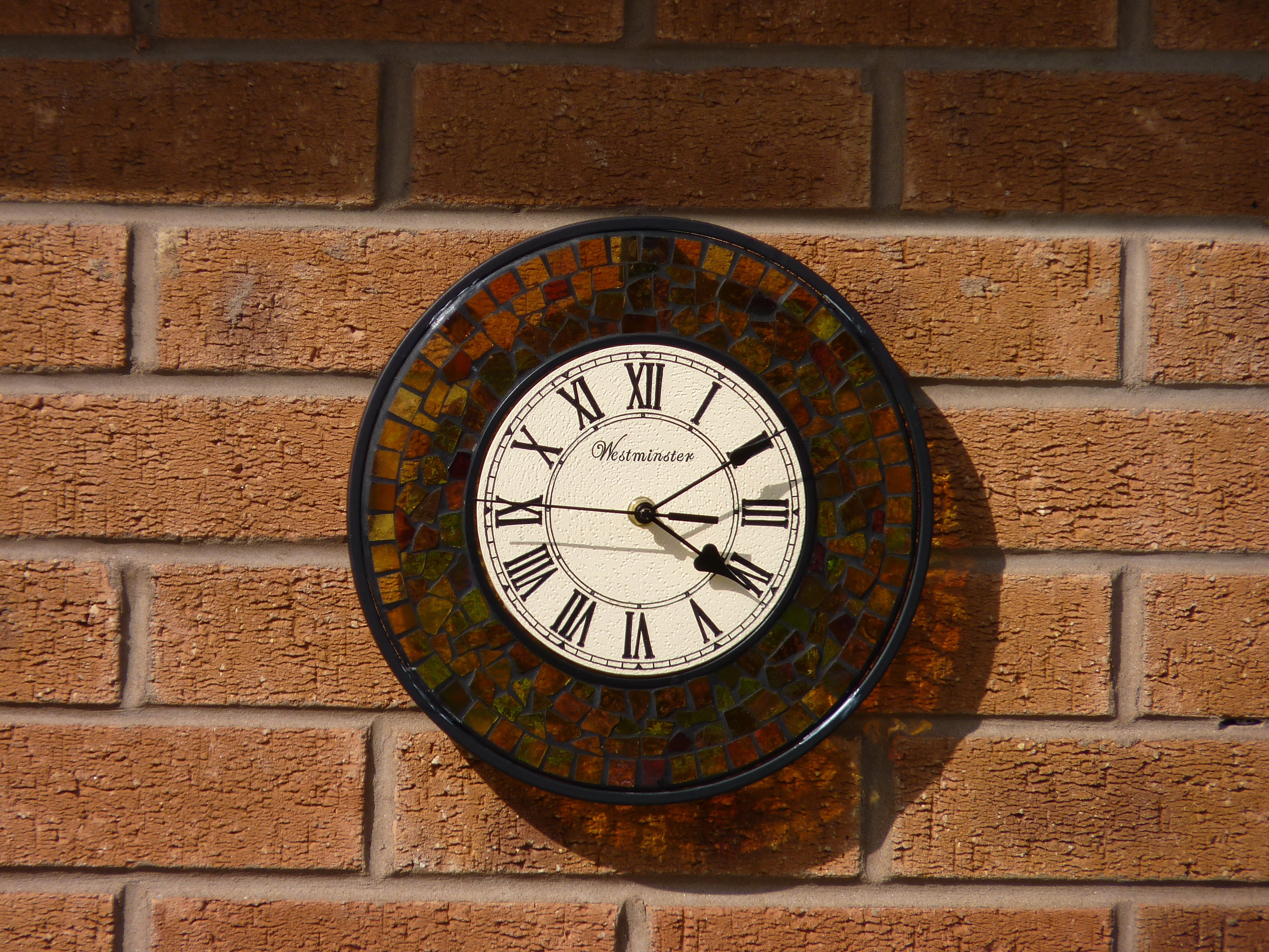 clock, wall, shadow, time, dial, round, timer, wall - building feature