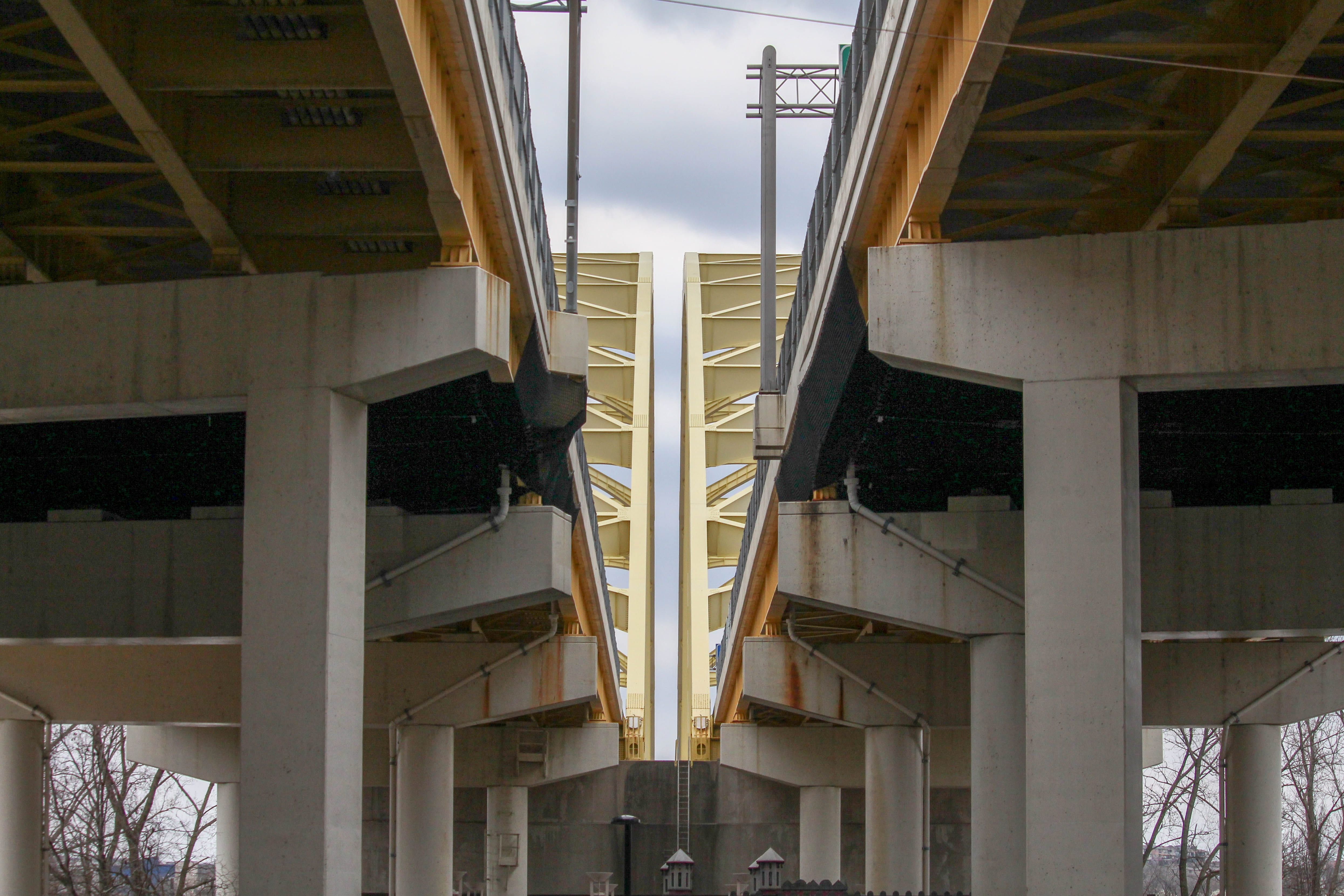 bridge, architecture, expression, construction, empty, concrete