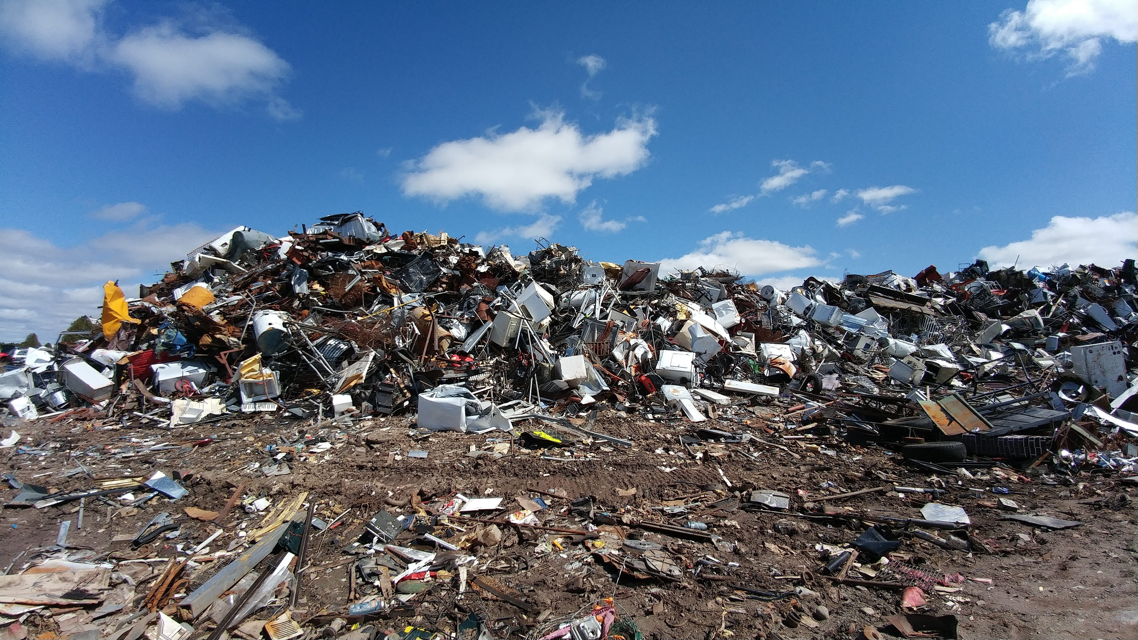 pile of garbage, scrapyard, metal, waste, junk, recycle, heap