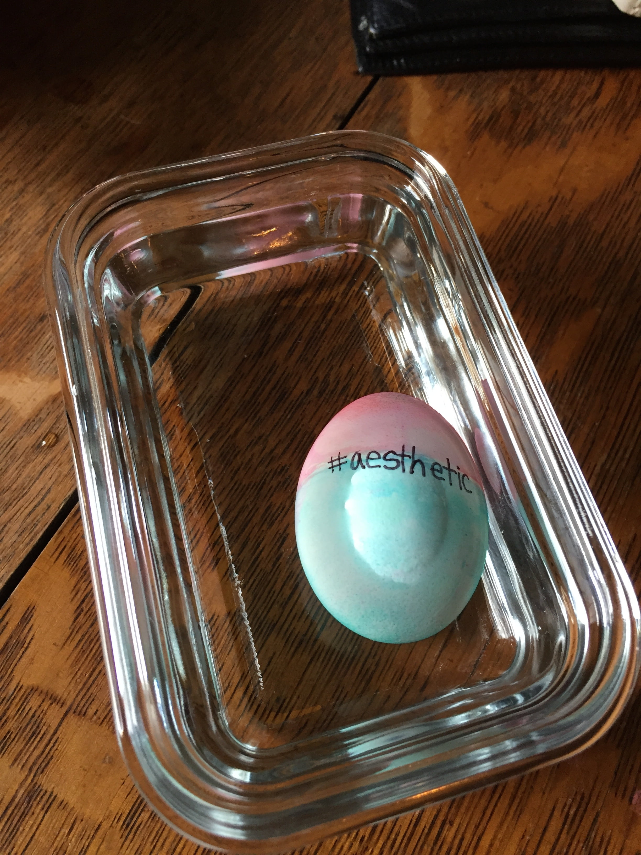 egg, water, easter, aesthetic, table, indoors, container, wood - material