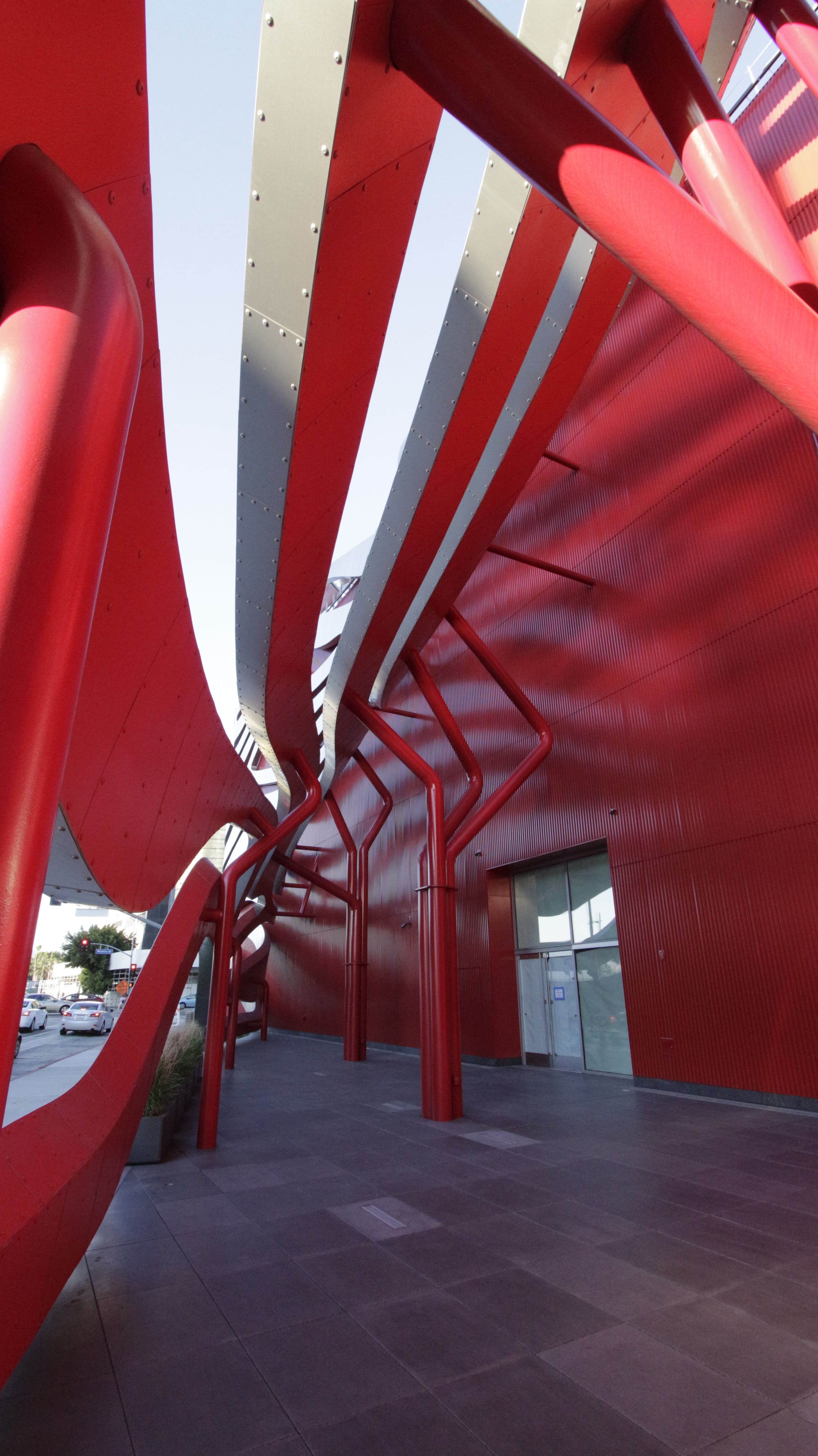 building, architecture, design, modern, red, built structure