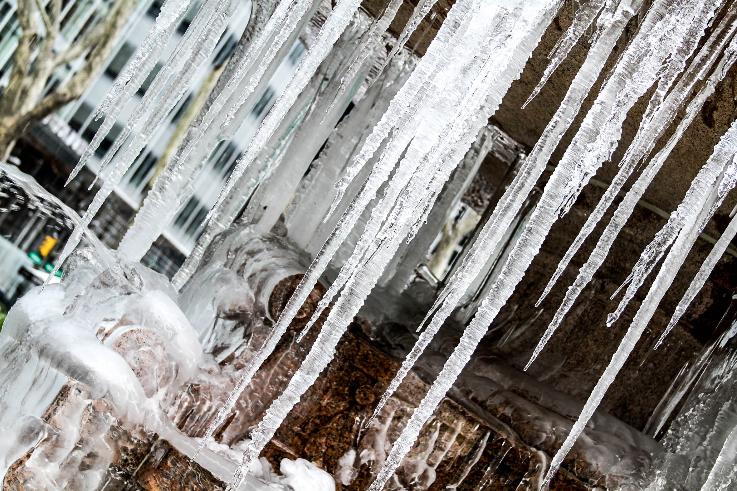 close-up, cold, ice, icicles, cold temperature, architecture