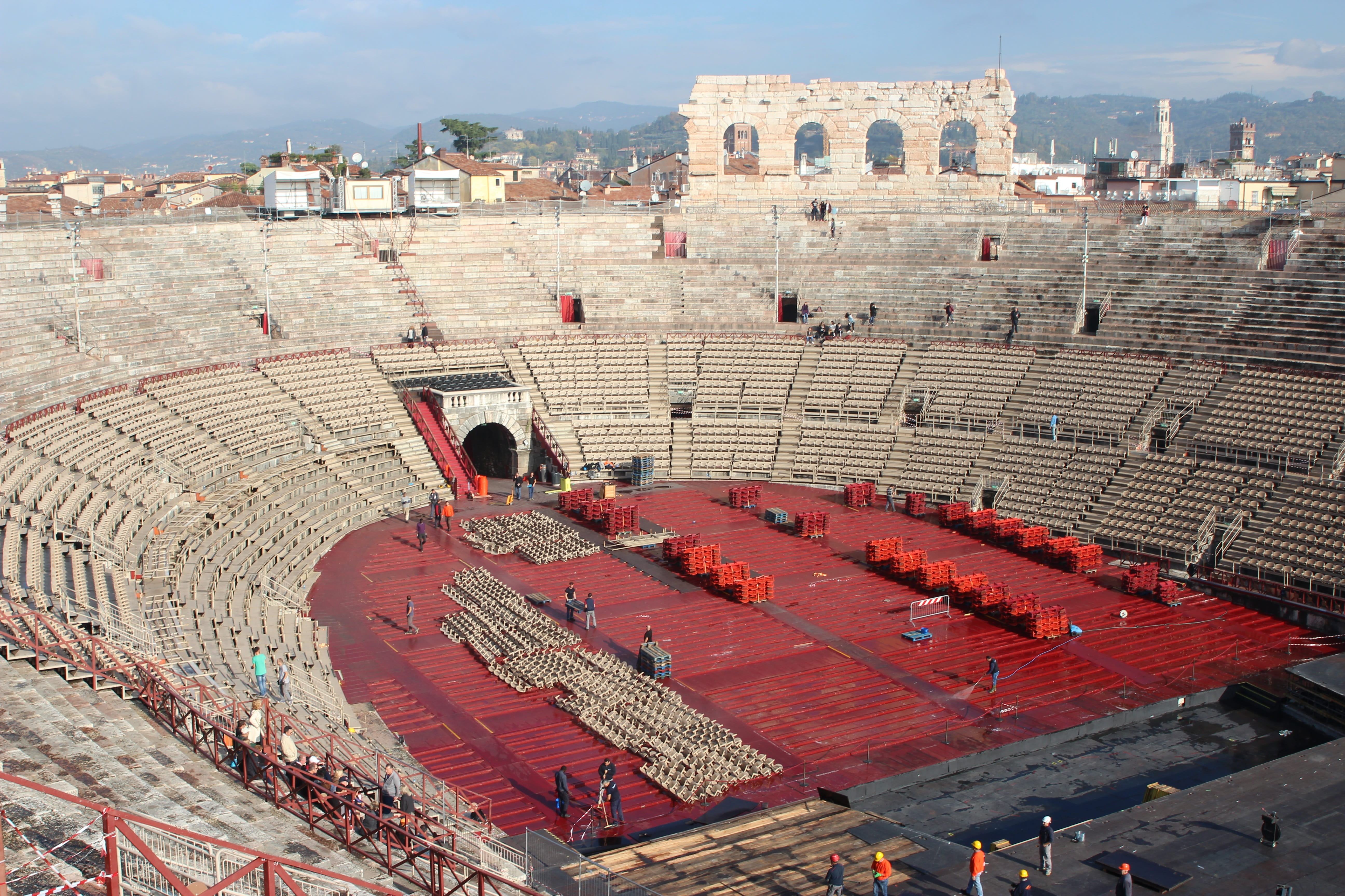 Arena, Verona, Veneto, Italy, Teatro, romano, europe, amphitheatre