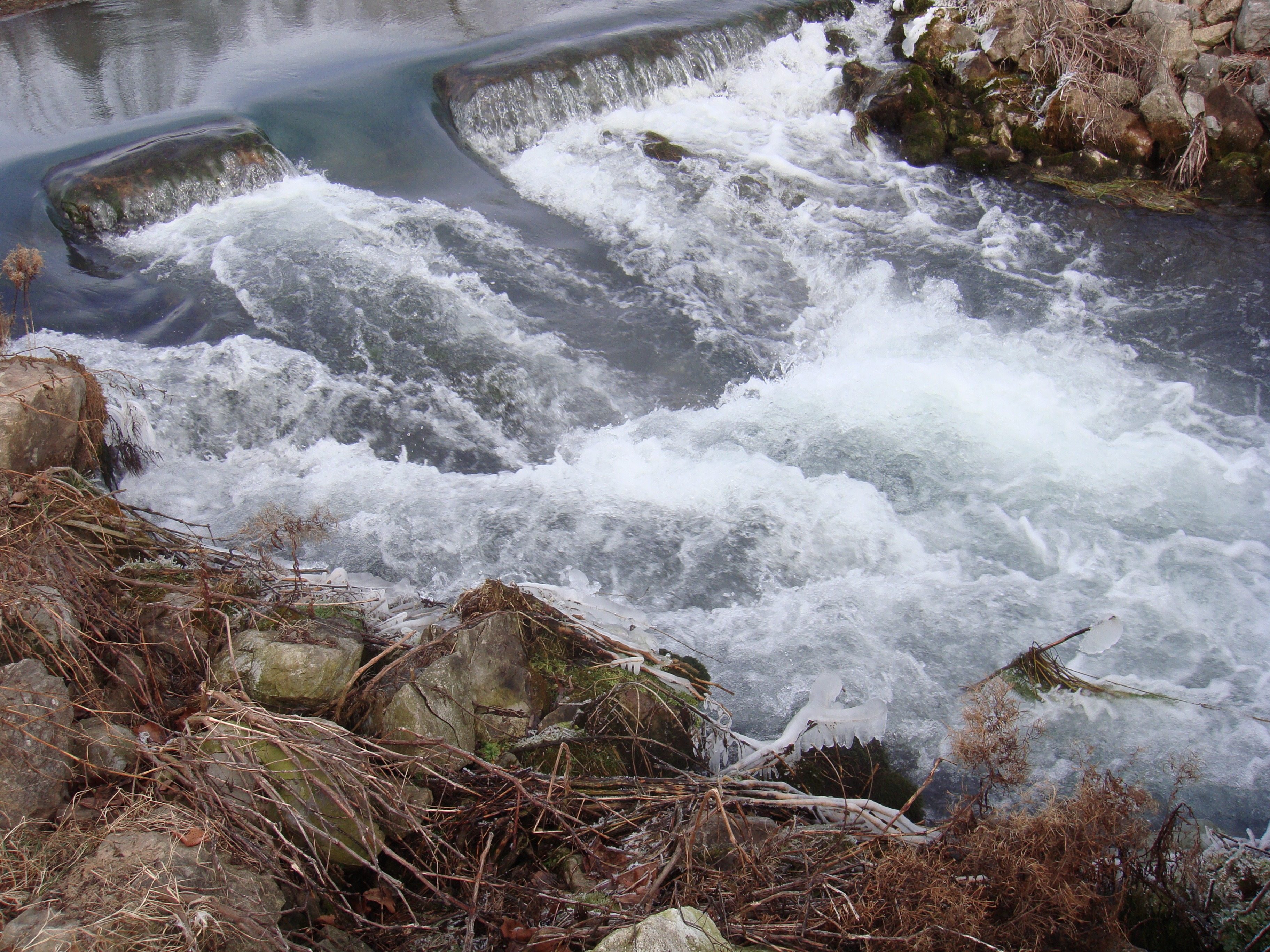 waterfall, rocks, nature, natural, stream, cascade, spring