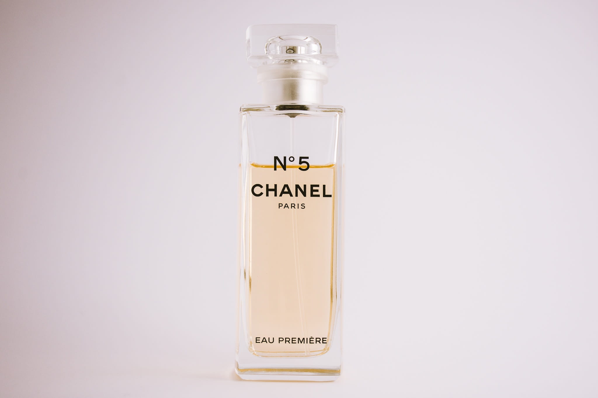 Chanel Paris N5 perfume bottle, glass, spray, luxury, fragrance