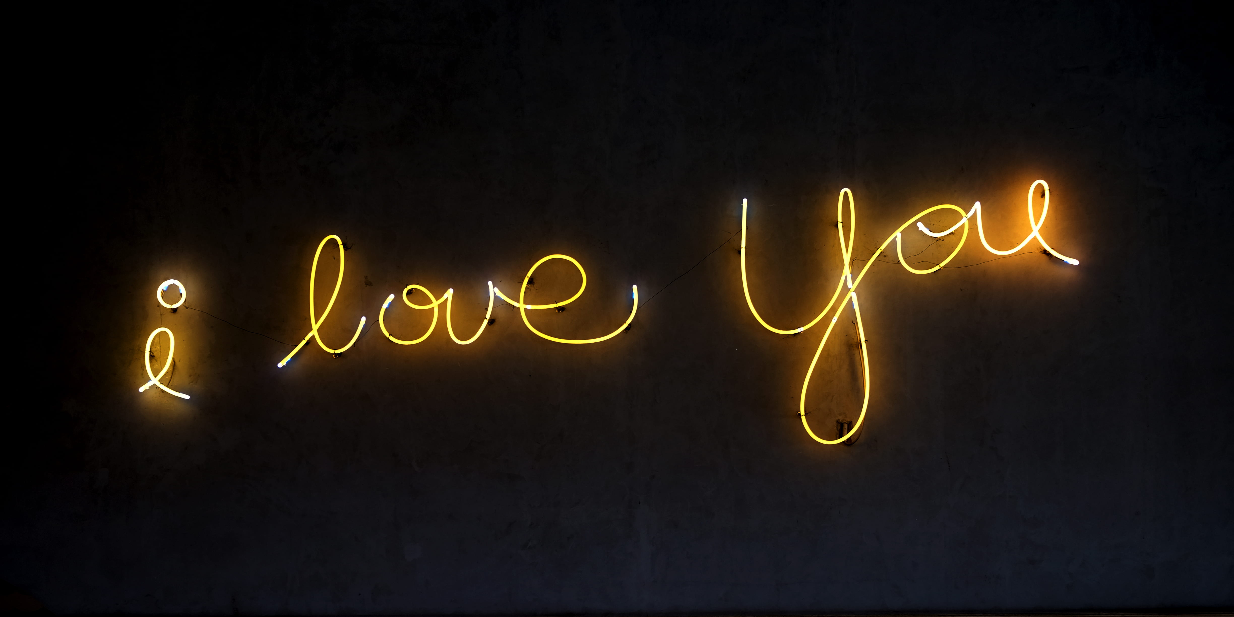 i love you illustration, i love you LED light sign, neon, word
