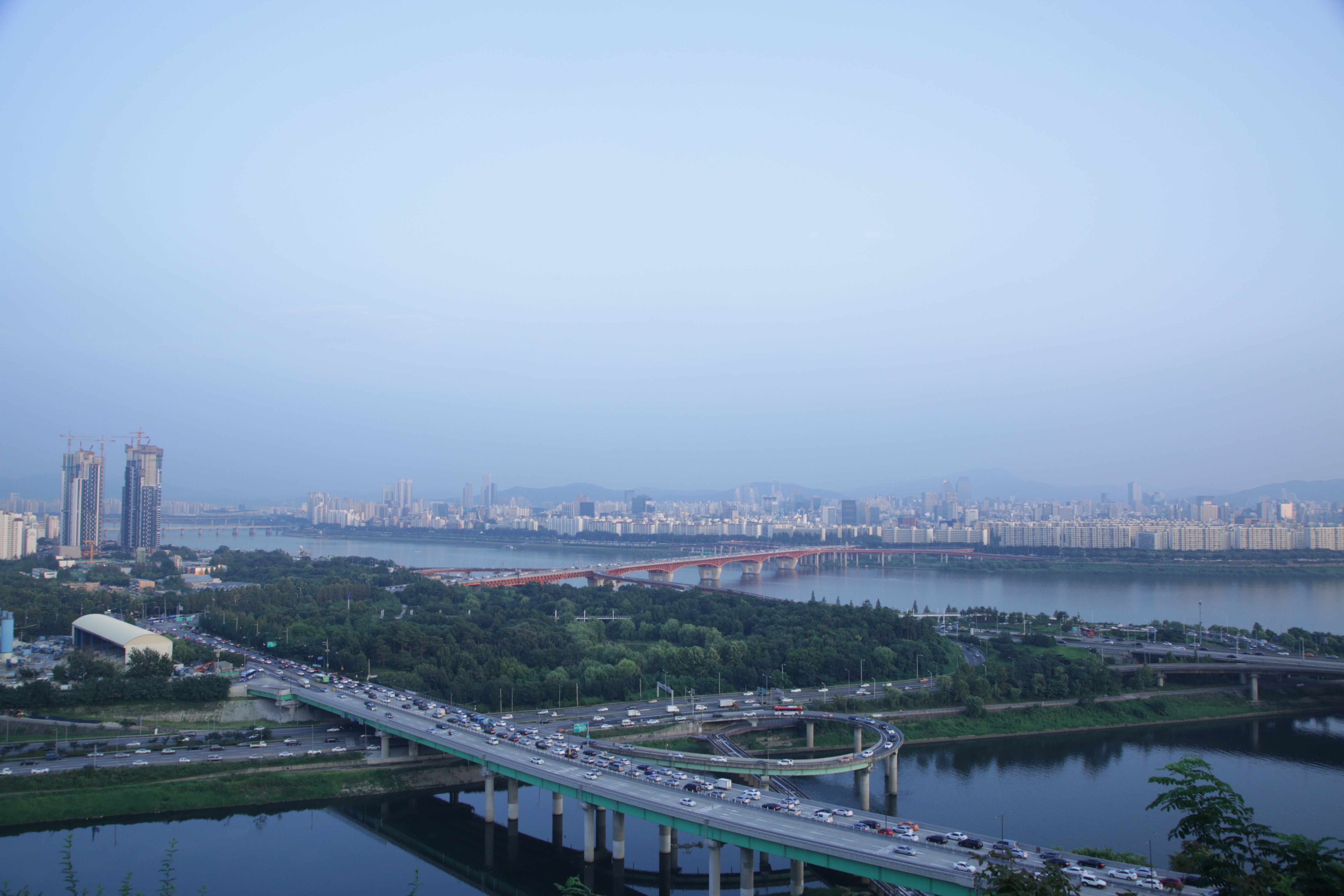 interchanges, eungbongsan, summer, architecture, built structure