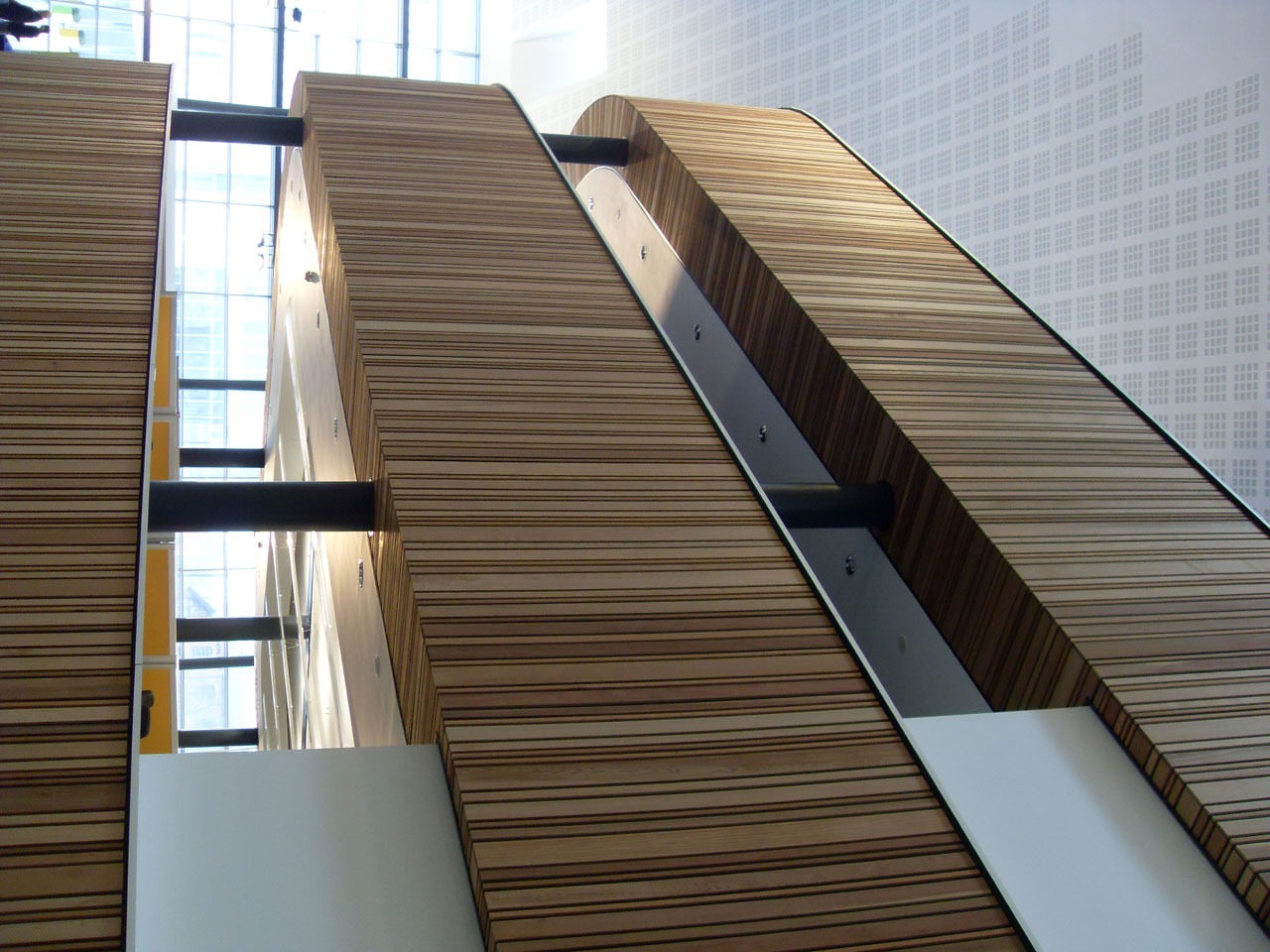wood, lines, three, sections, pattern, texture, grain, architecture
