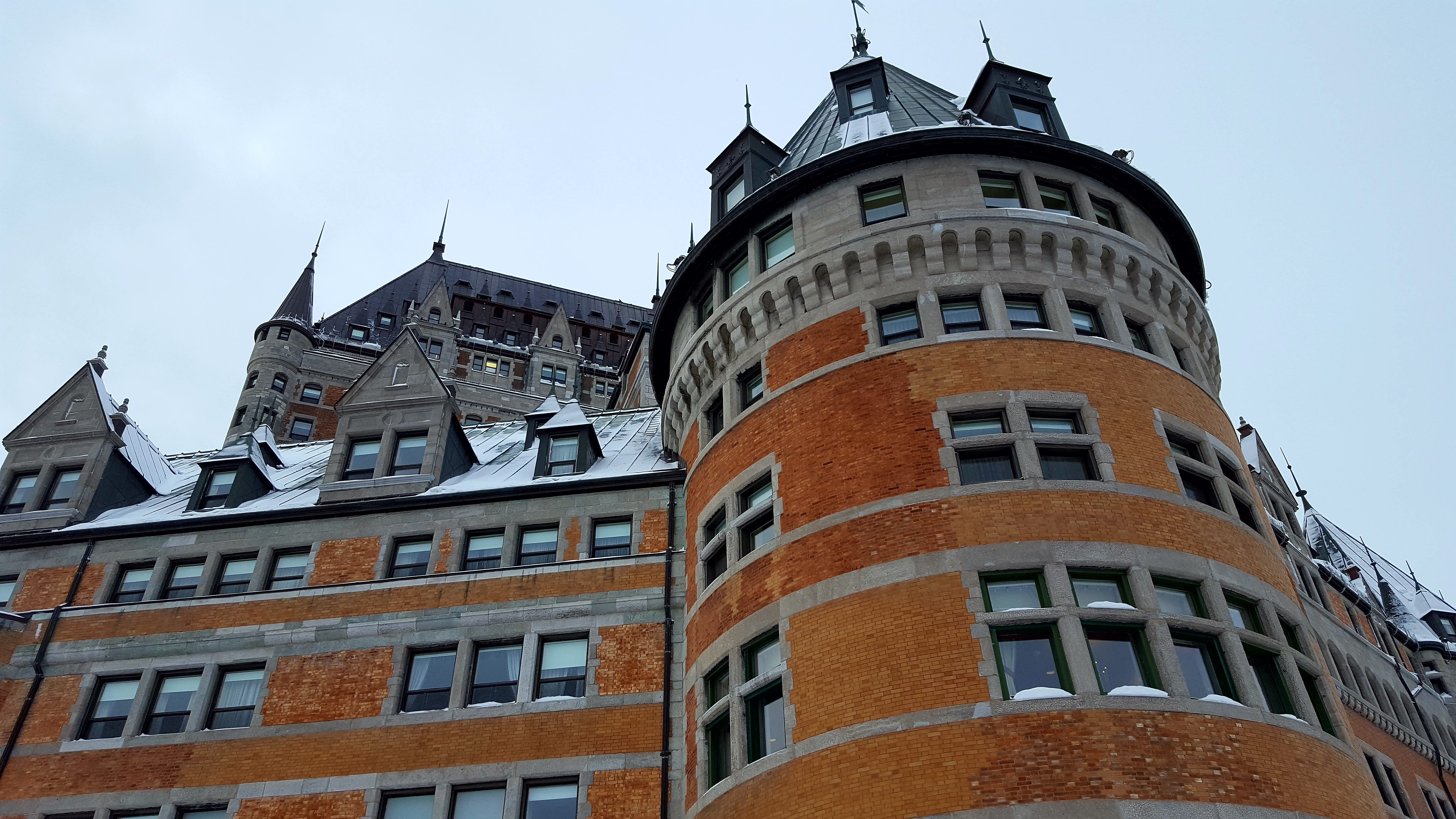 castle, québec, winter, architecture, building exterior, built structure