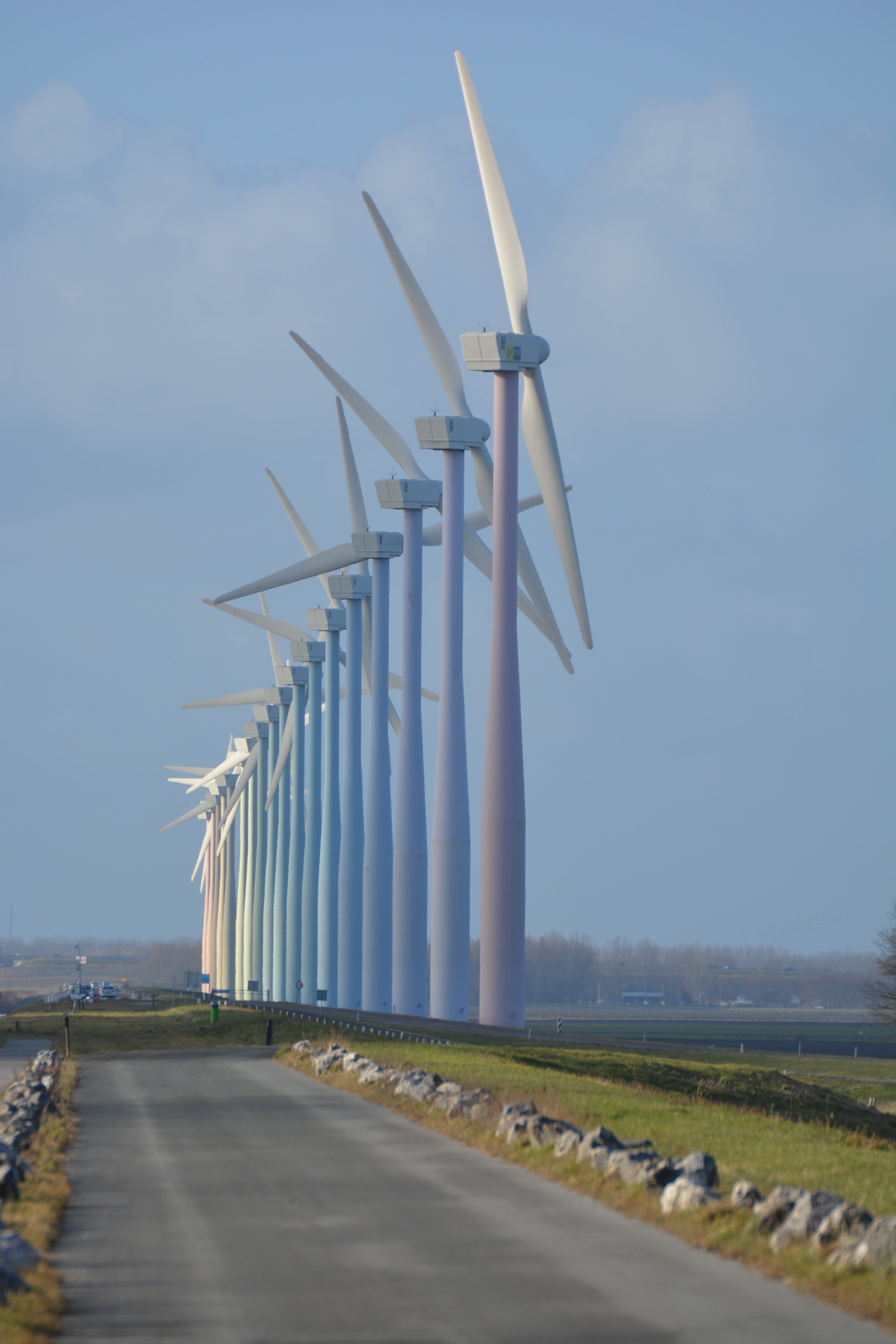 nature, windmills, netherlands, wind energy, view, wicks, green energy