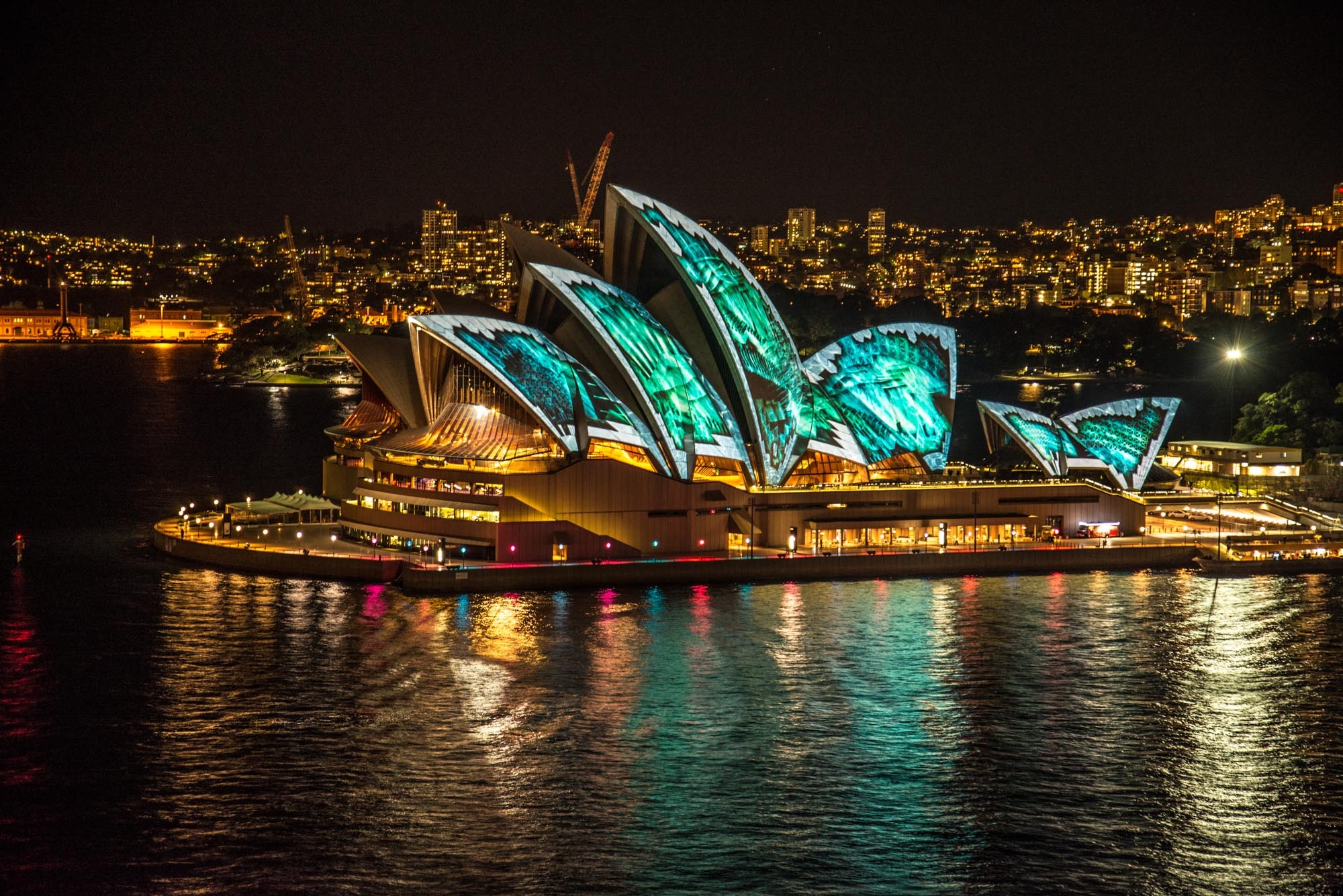 Sydney Opera House, australia, vivid lightshow, night, famous Place