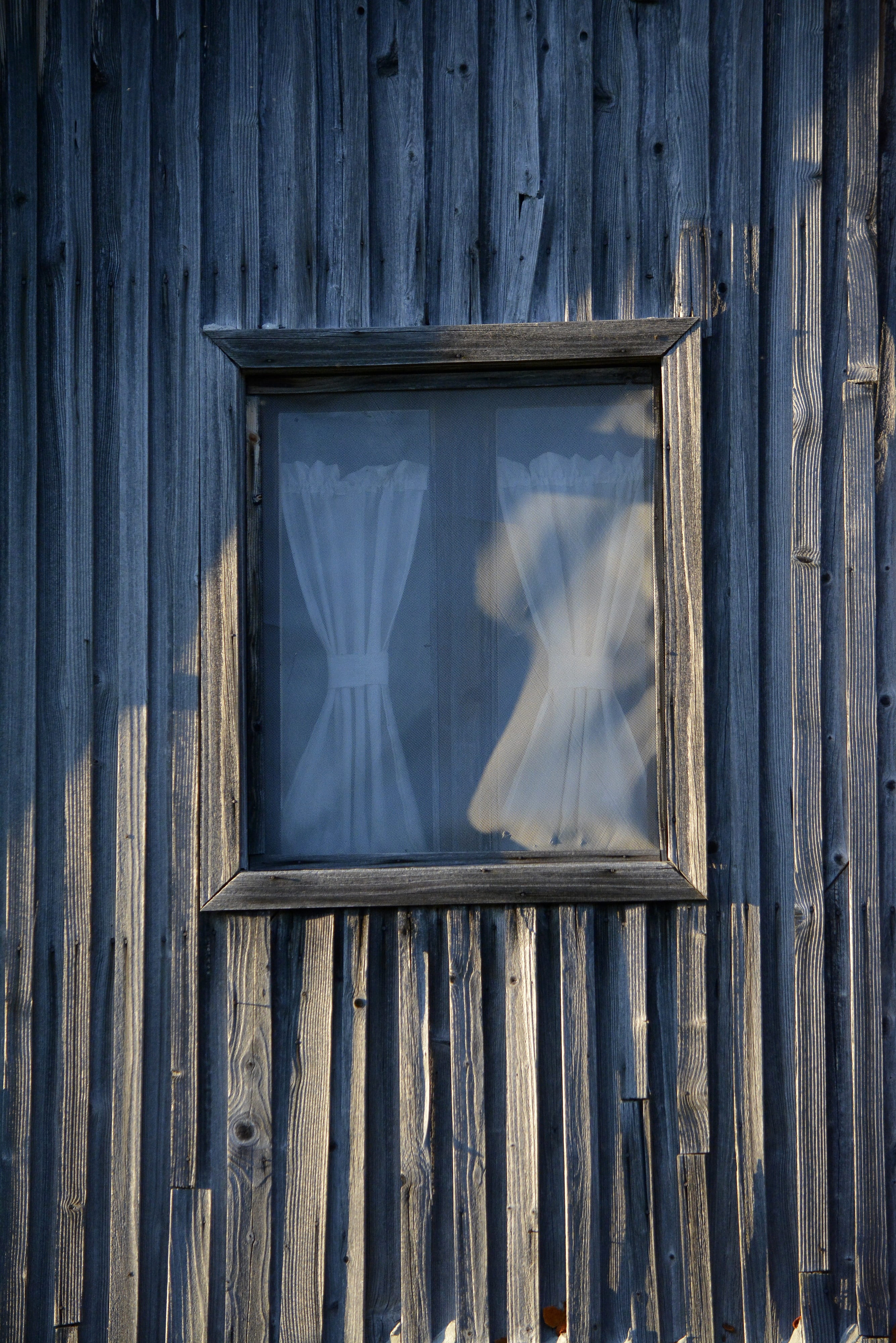 window, wall, cottage, architecture, frame, drape, curtains