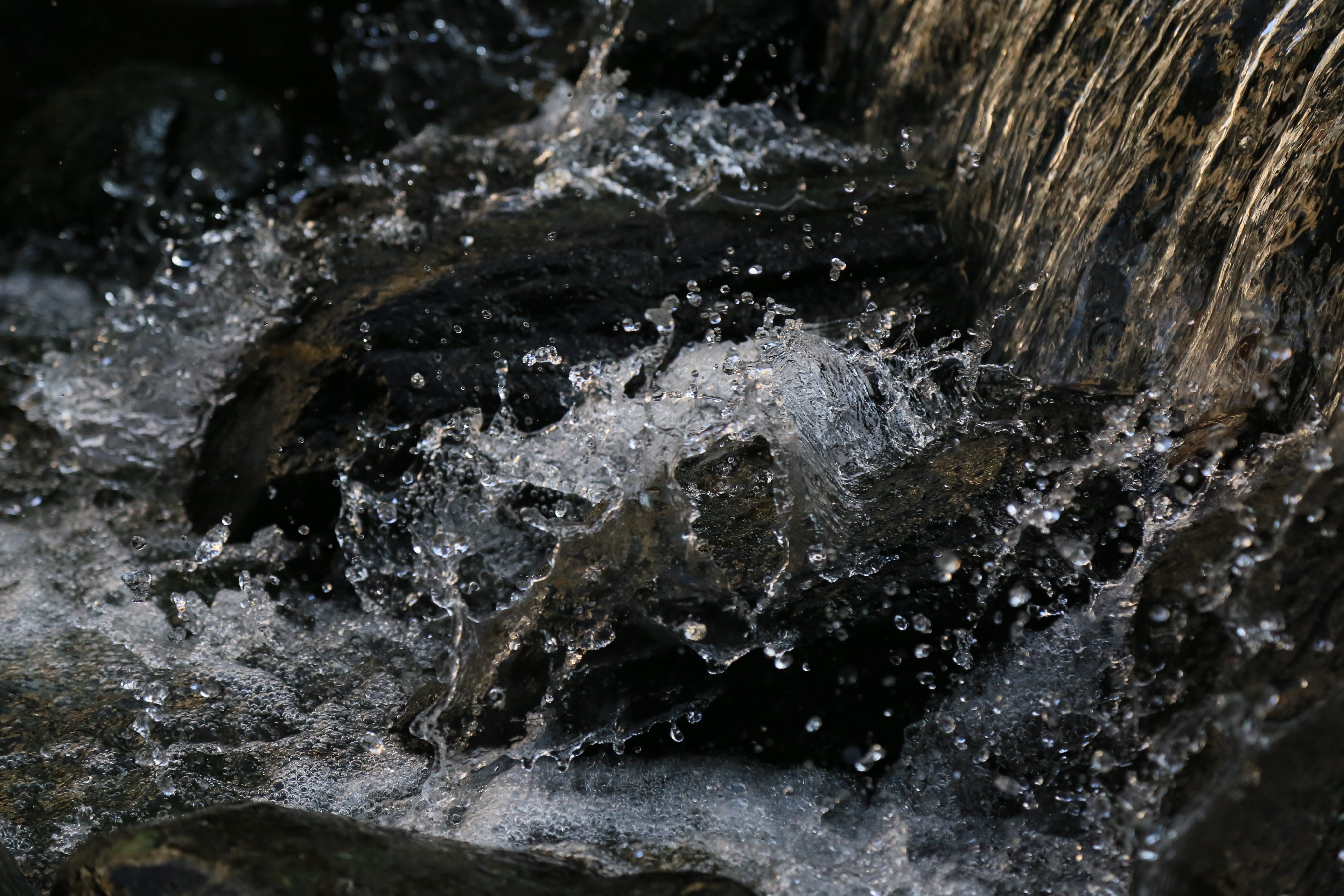 rocks, river, flow, water, liquid, splash, motion, splashing