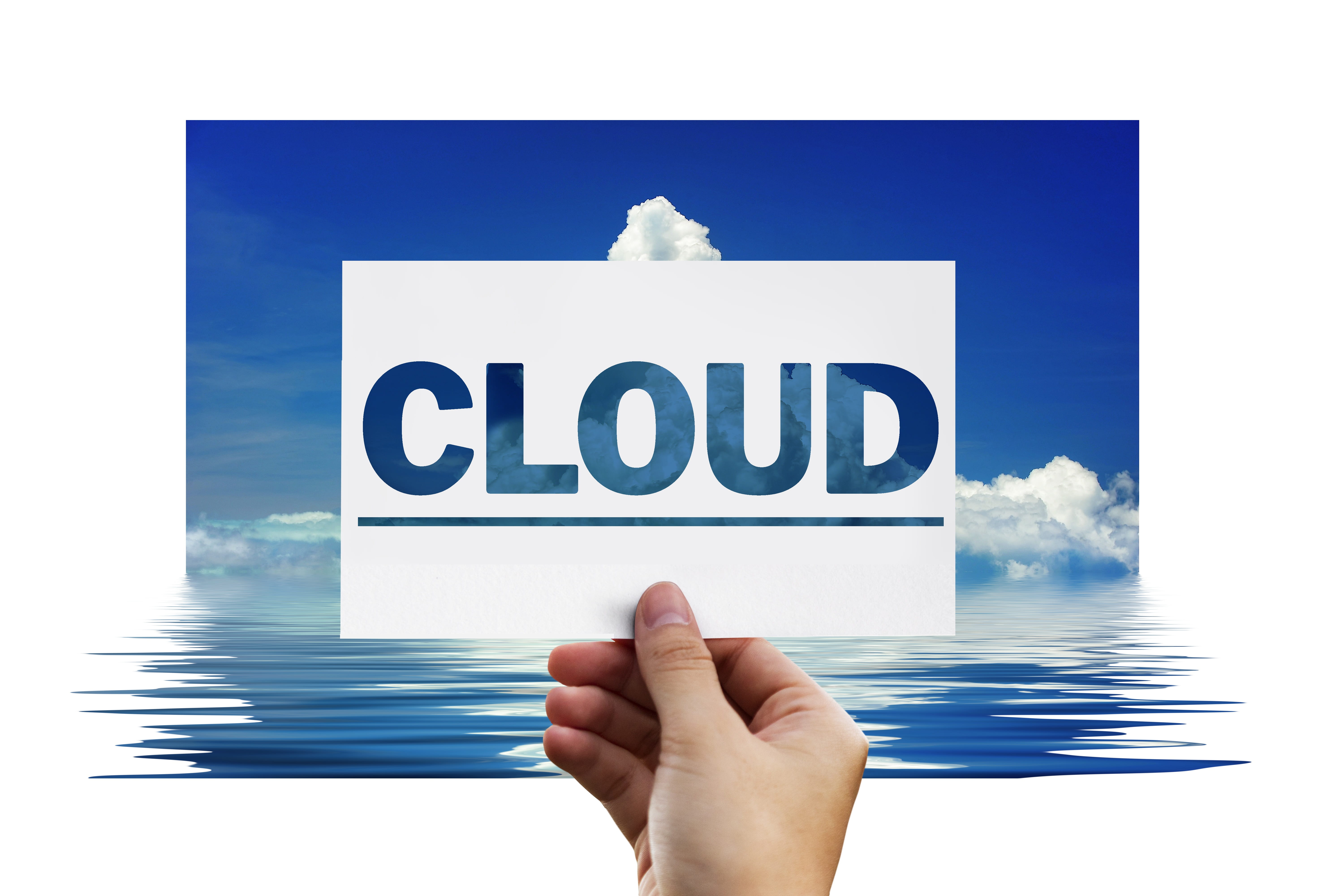 Cloud advertisement, finger, touch, cloud computing, data store