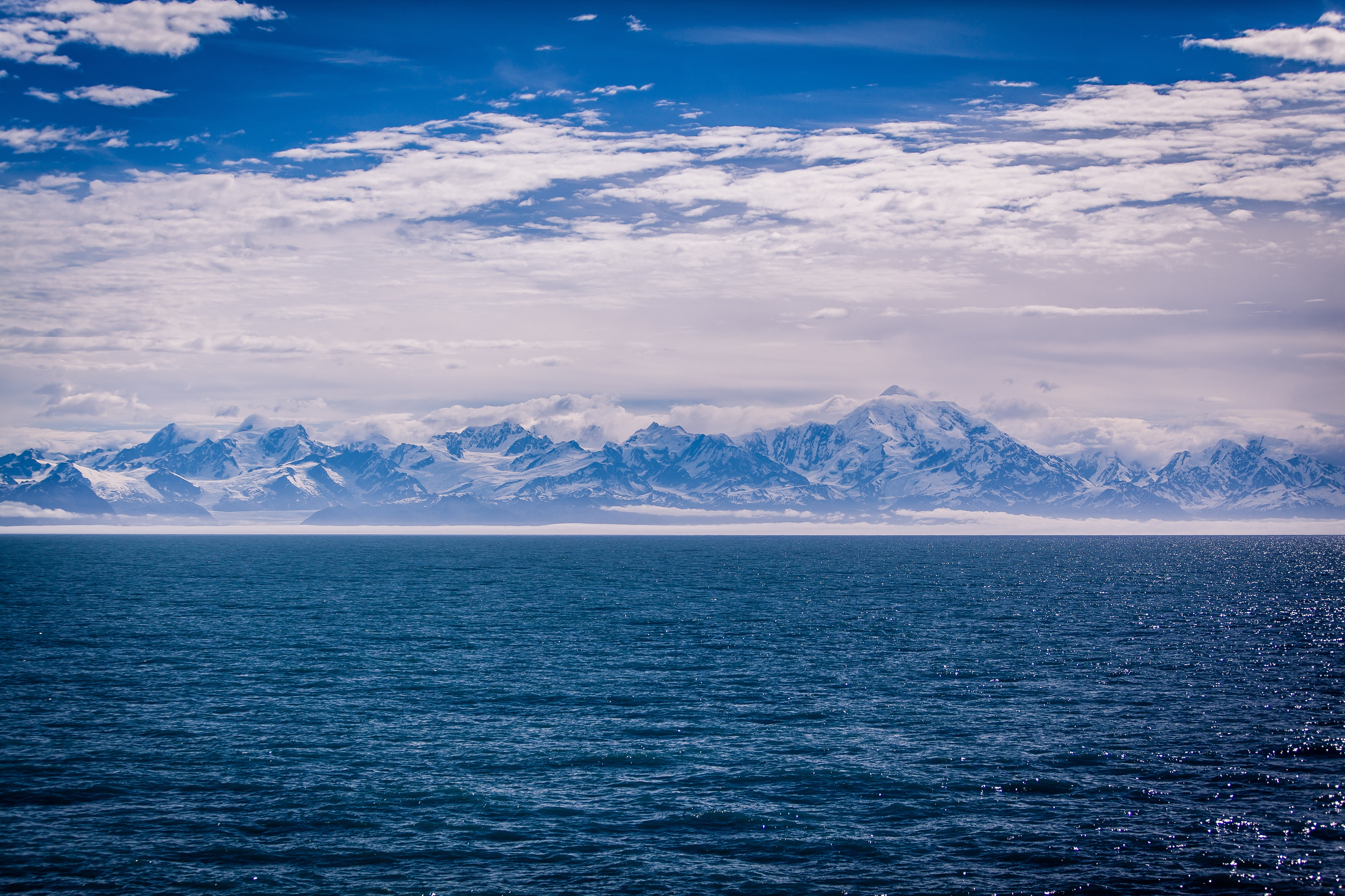 clouds, cloudy, cold, landscape, mountain range, mountains