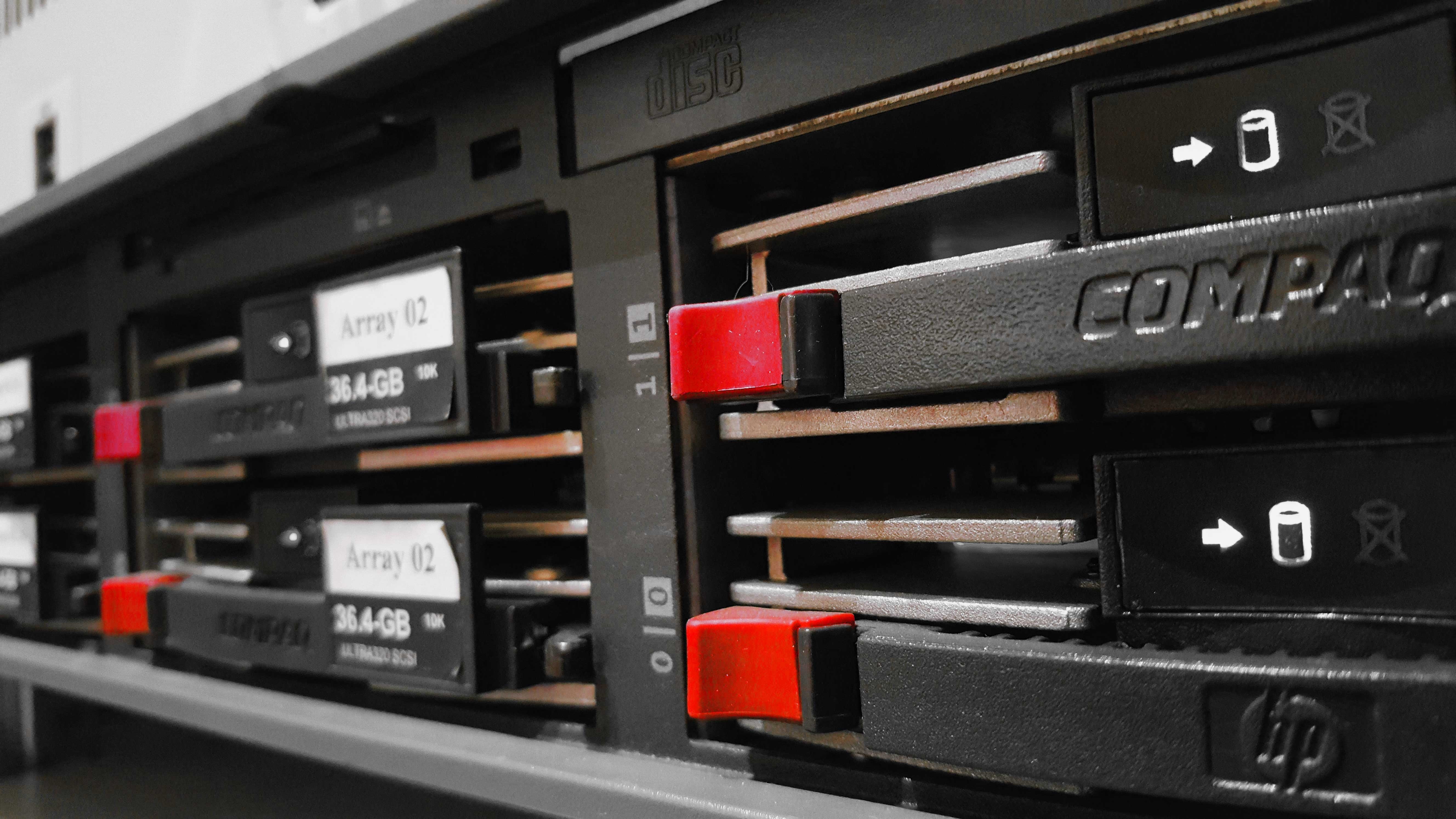 black Compaq server pc, network, computer, computer science, it