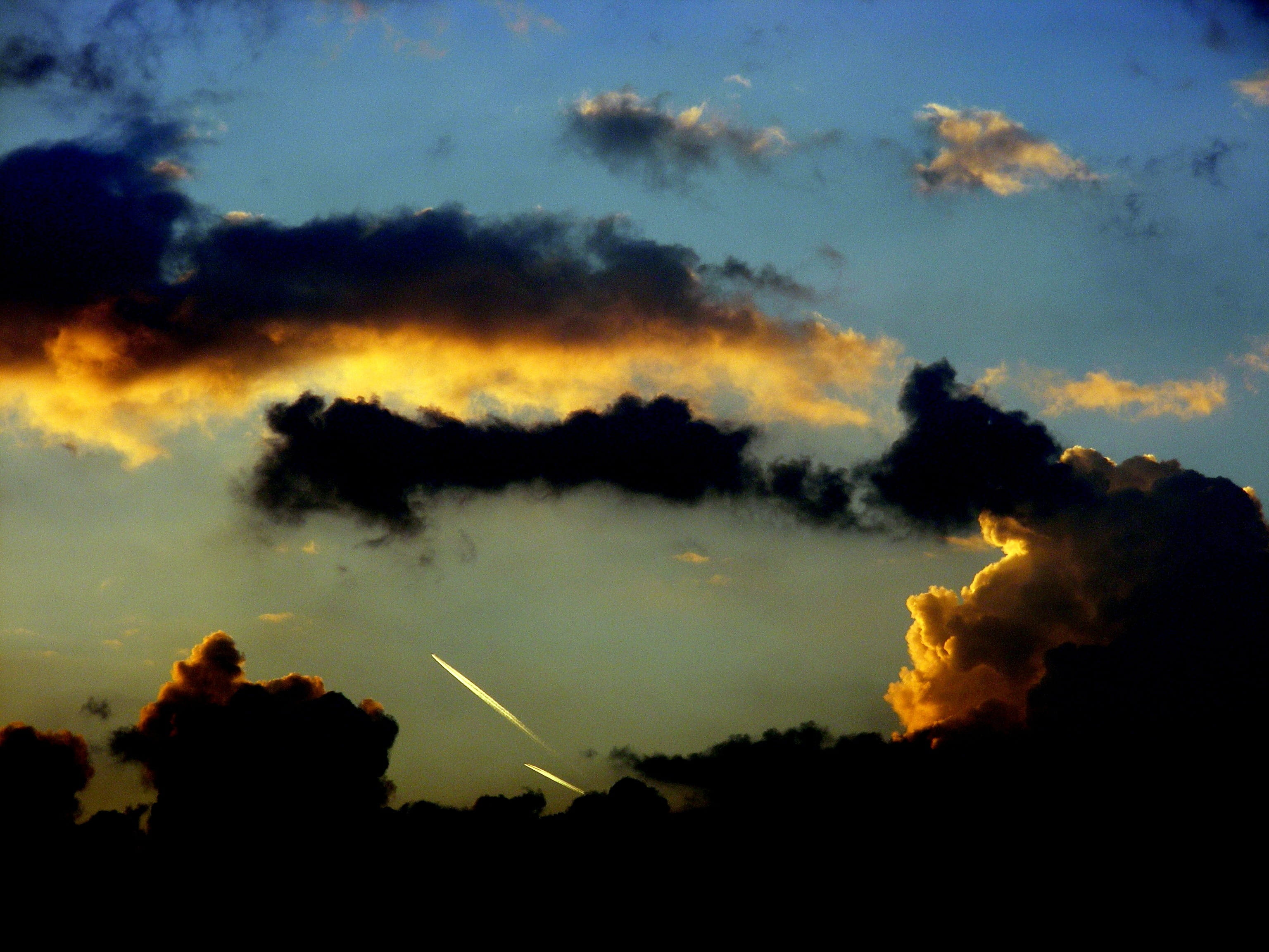 Sunset, Sun, Cloud, Twilight, sky, red, silhouette, cloud - sky
