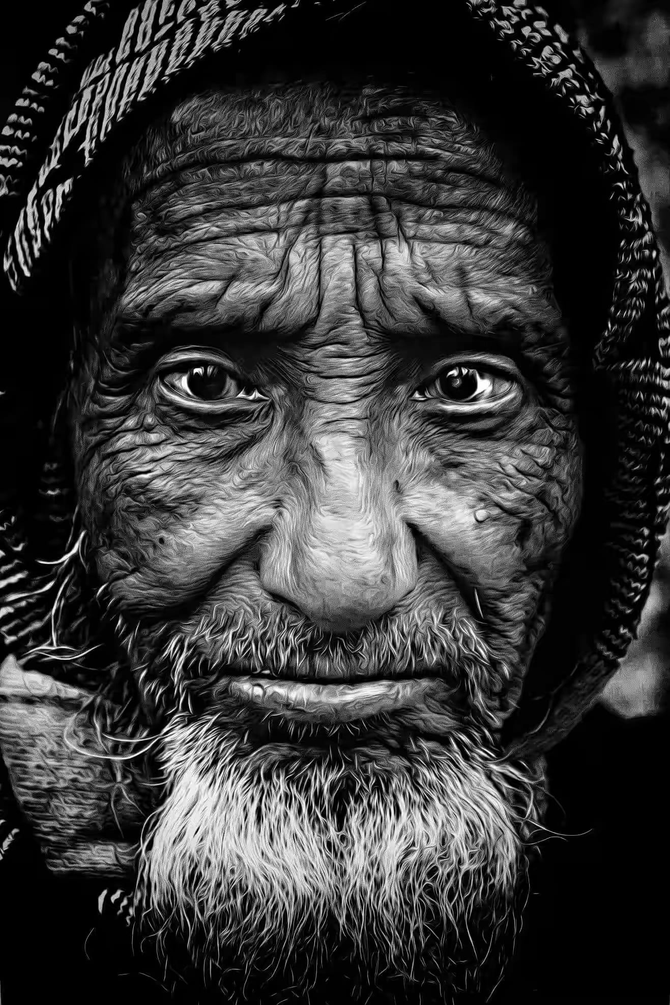 macro and grayscale photography of human's face, people, portrait