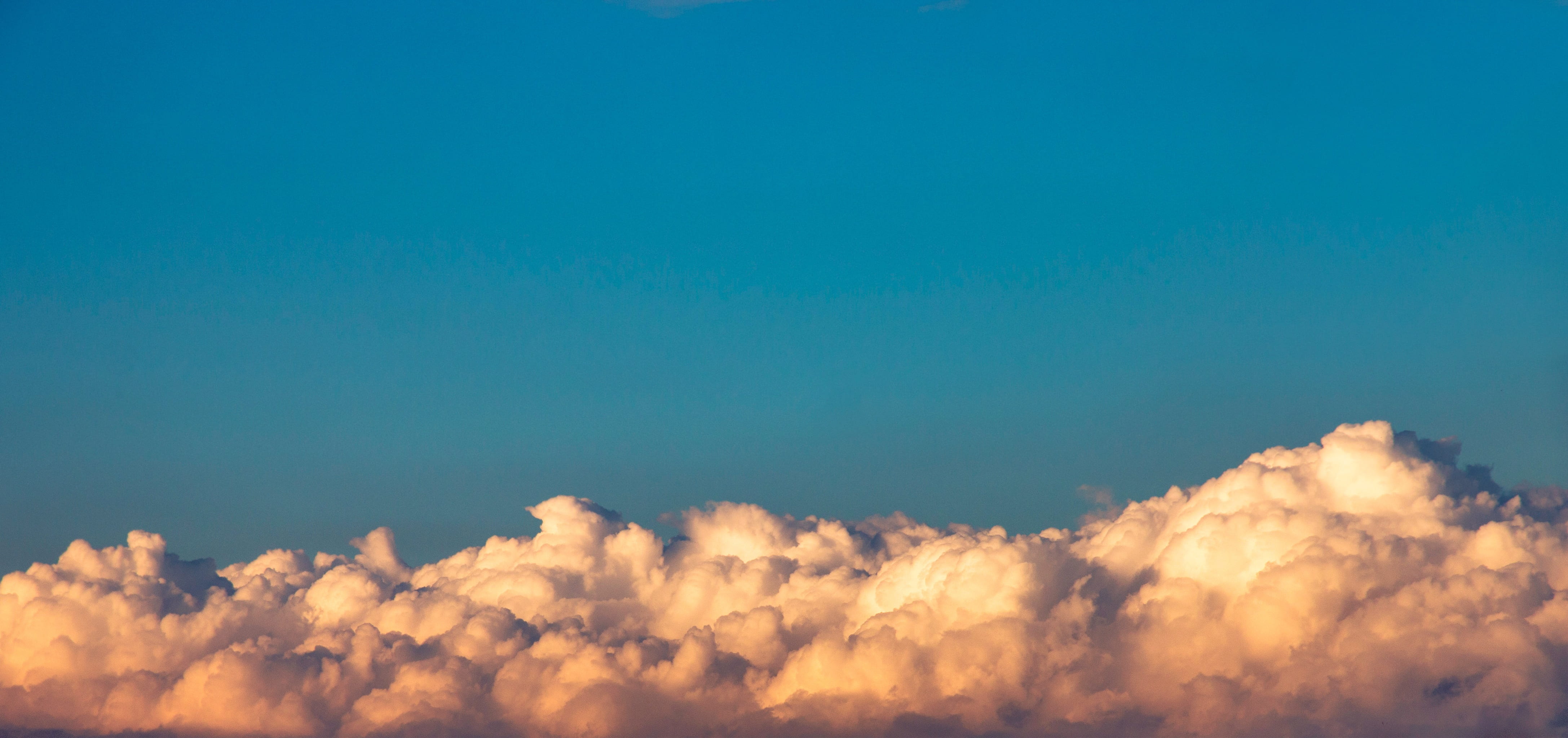 the sky, clouds, blue, panorama, the clouds, cloud - sky, cloudscape