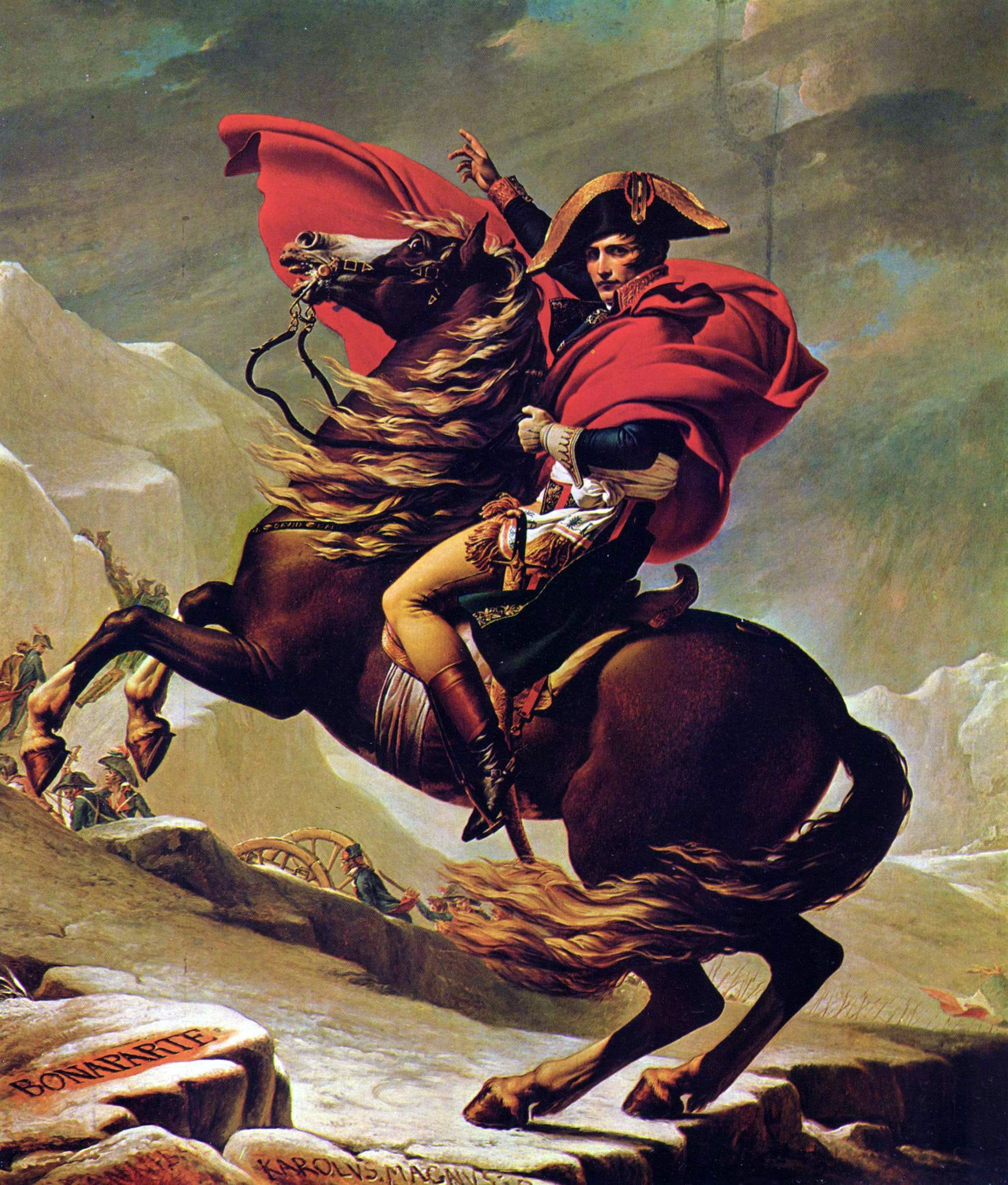 Napoleon Bonaparte painting, man, horse, france, emperor, reiter
