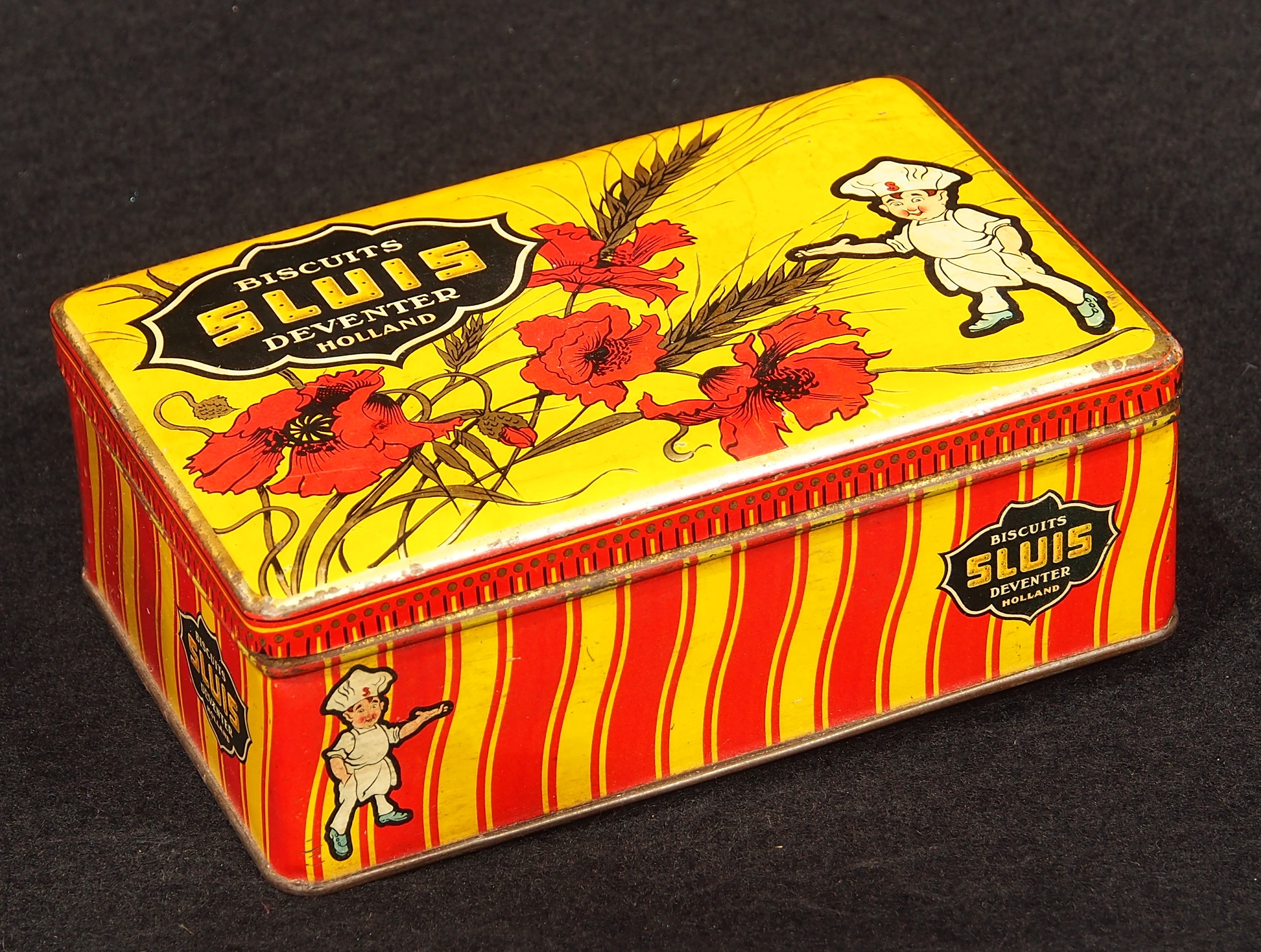biscuits, box, tin, package, old, retro, historic, container