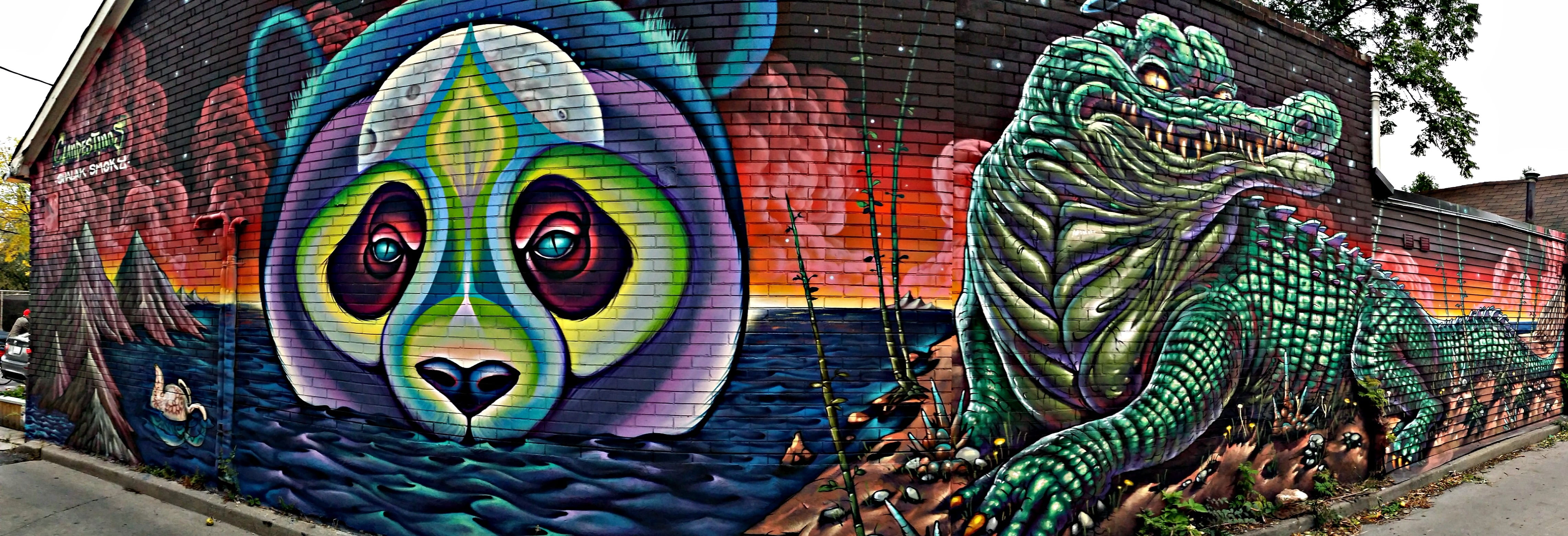mural, grafiti, toronto, bruno shalak, art, urban, multi colored