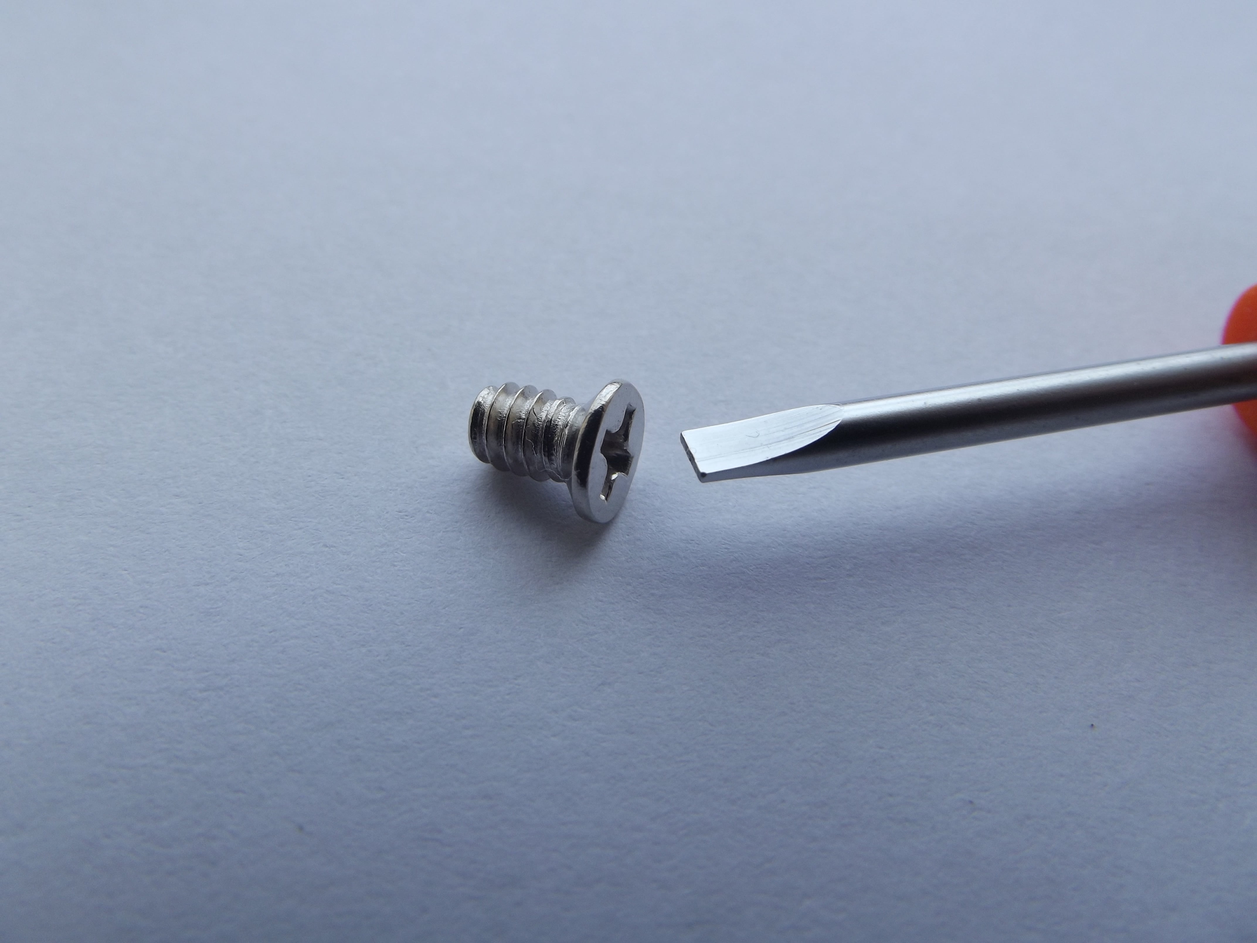 gray screw bolt, screws, screwdriver, error, errors, incorrect