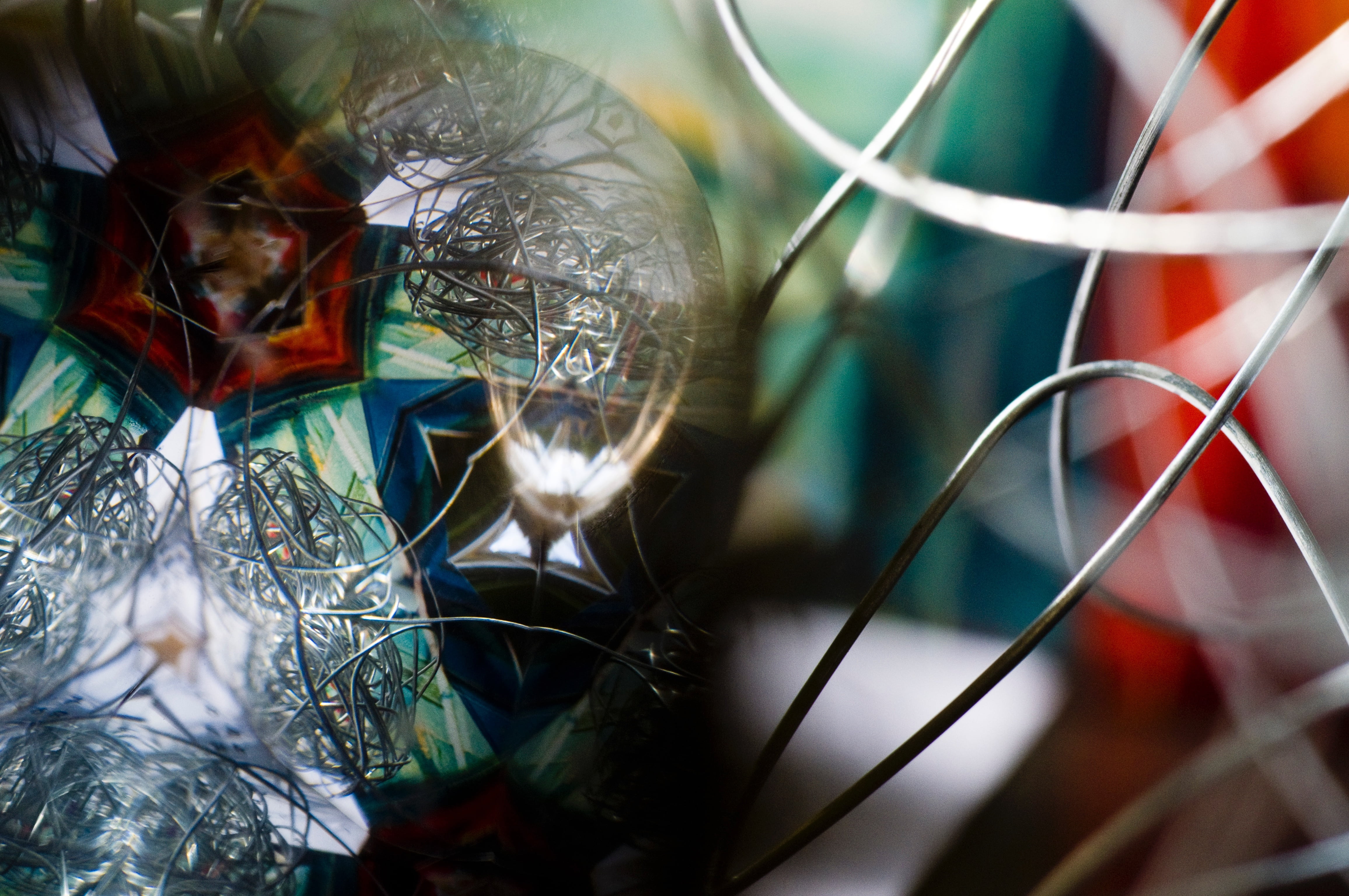 abstract, macro, close, wire, mirroring, structure, background