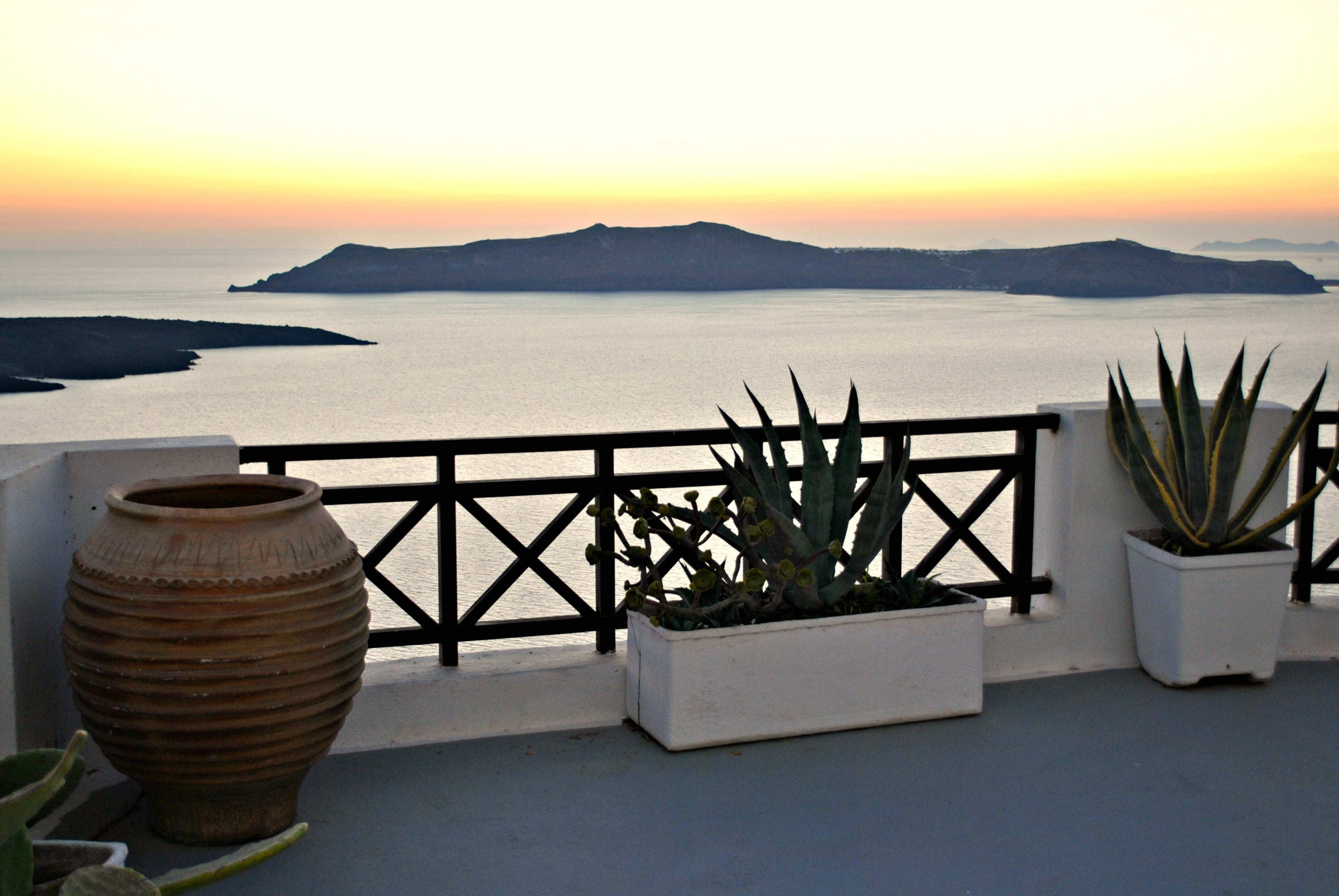 sunset, santorini, holidays, greece, island, landscape, travel