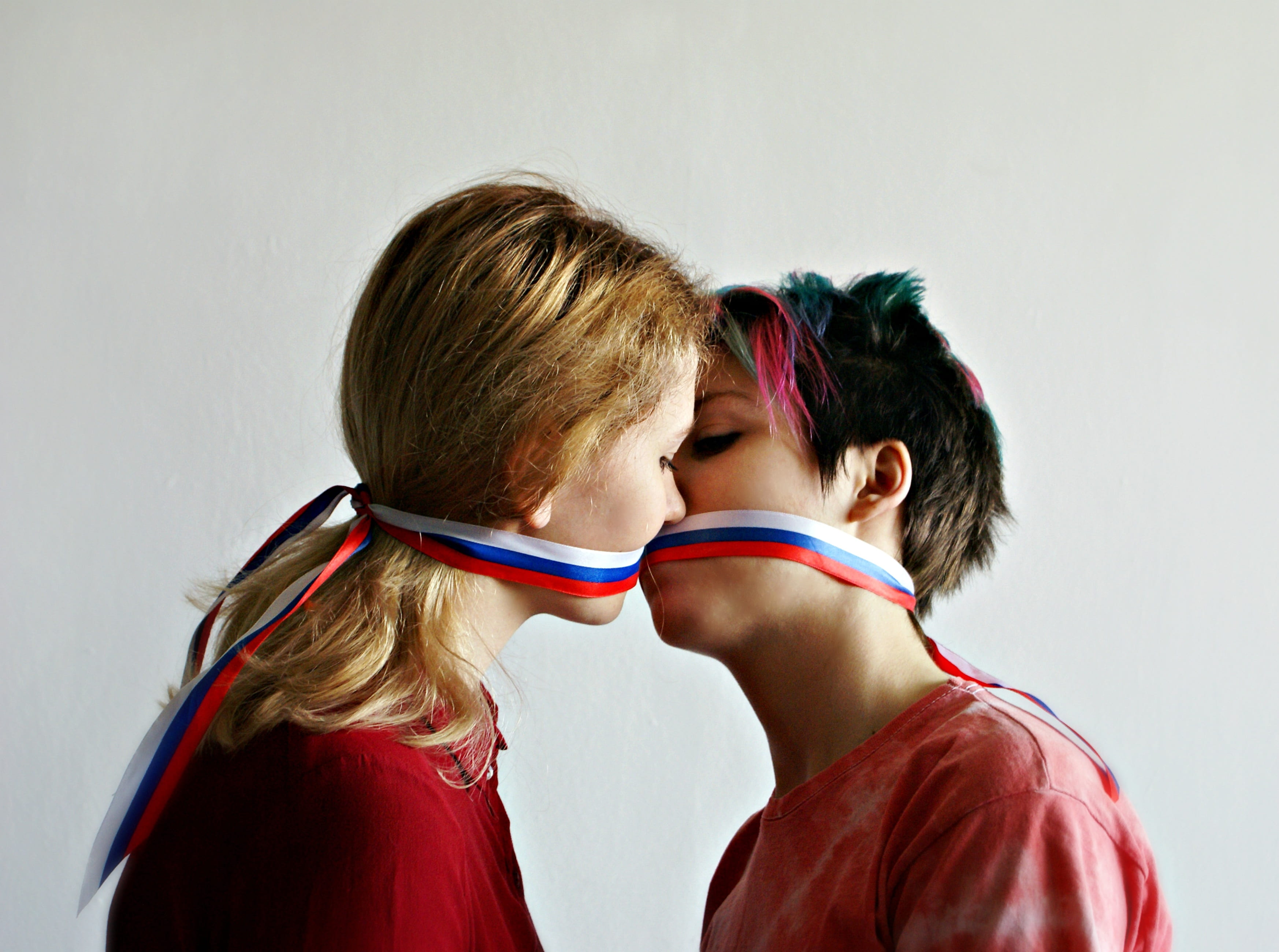 two woman kissing each other, lgbt, girls, lesbian, lesbians