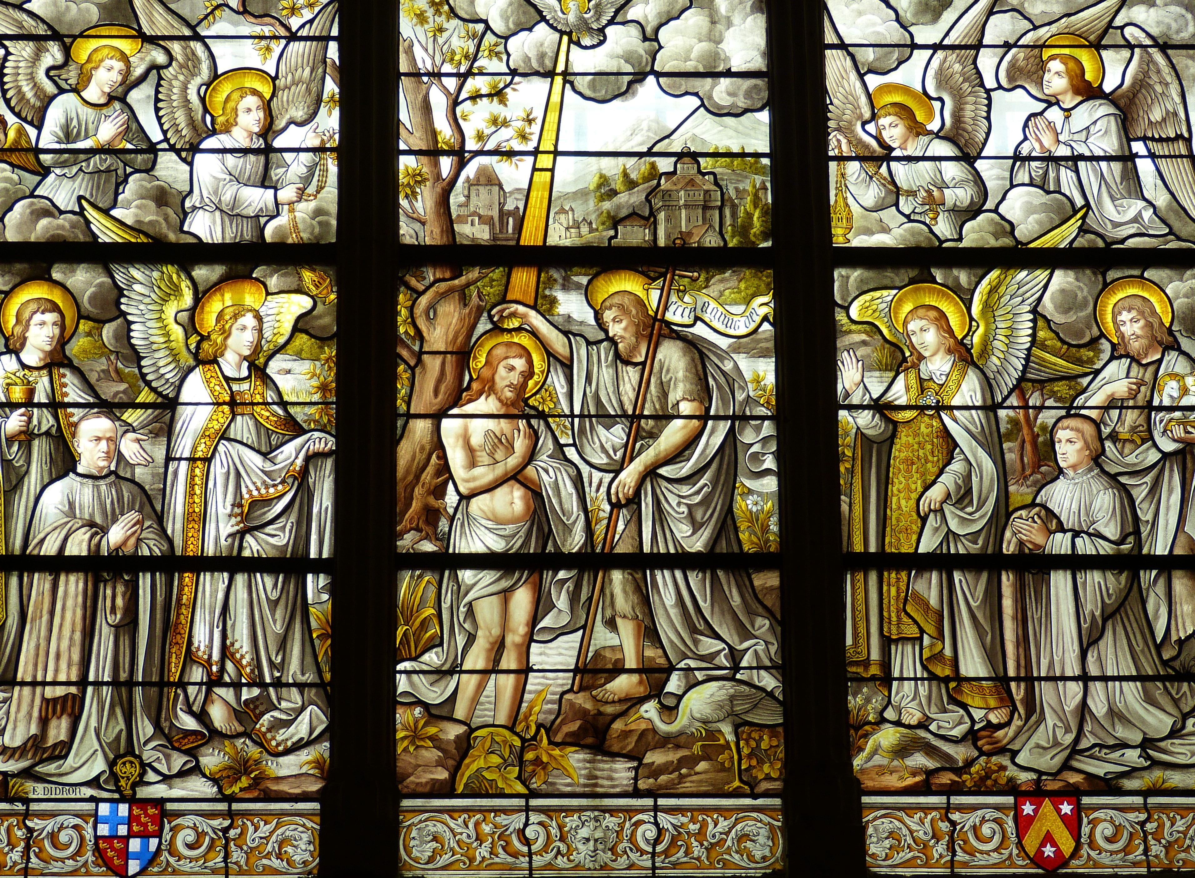 Jesus Christ wall decor, church, window, church window, stained glass