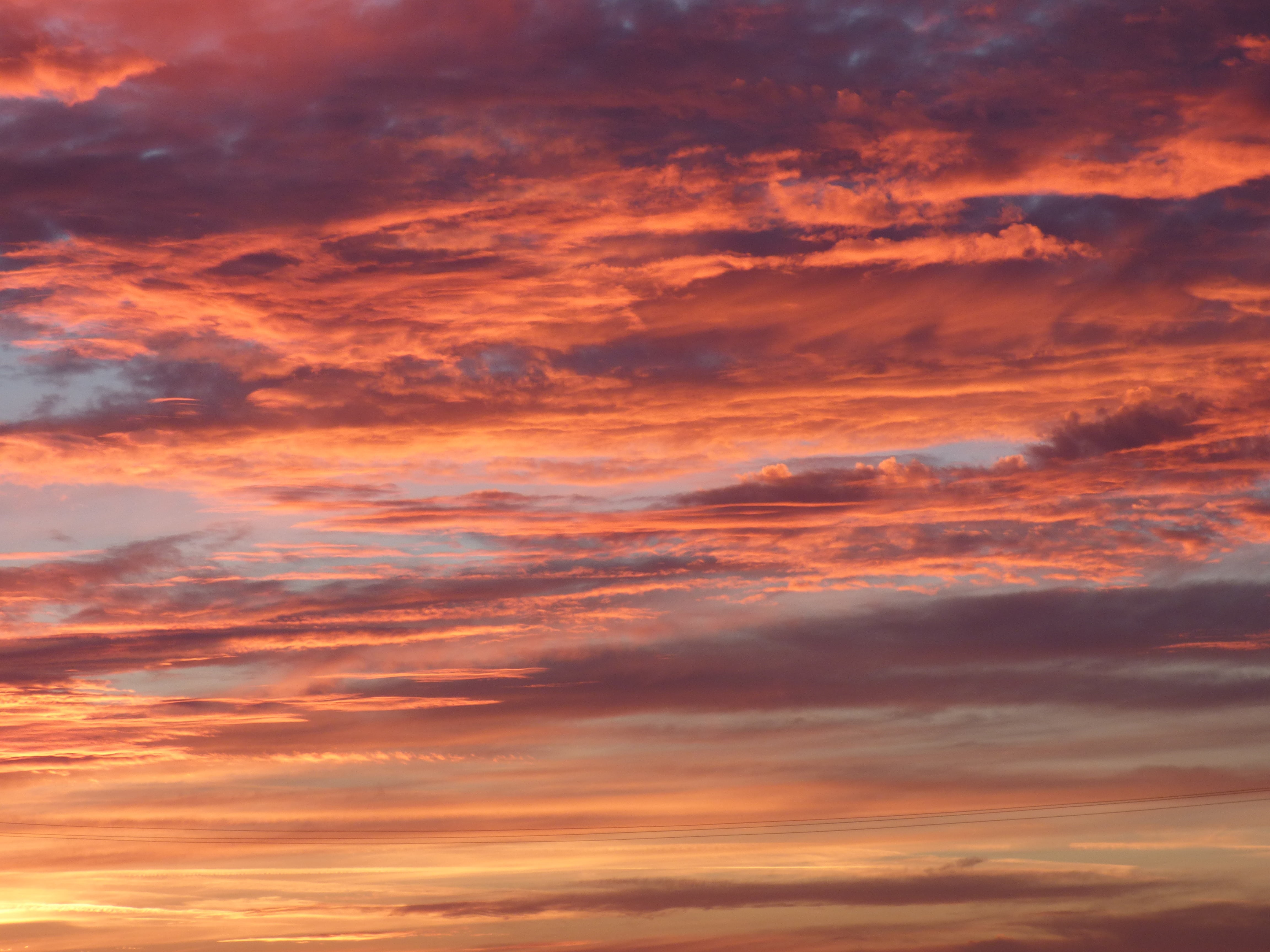 clouds during dusk, sky, sunset, nature, cloud - Sky, cloudscape