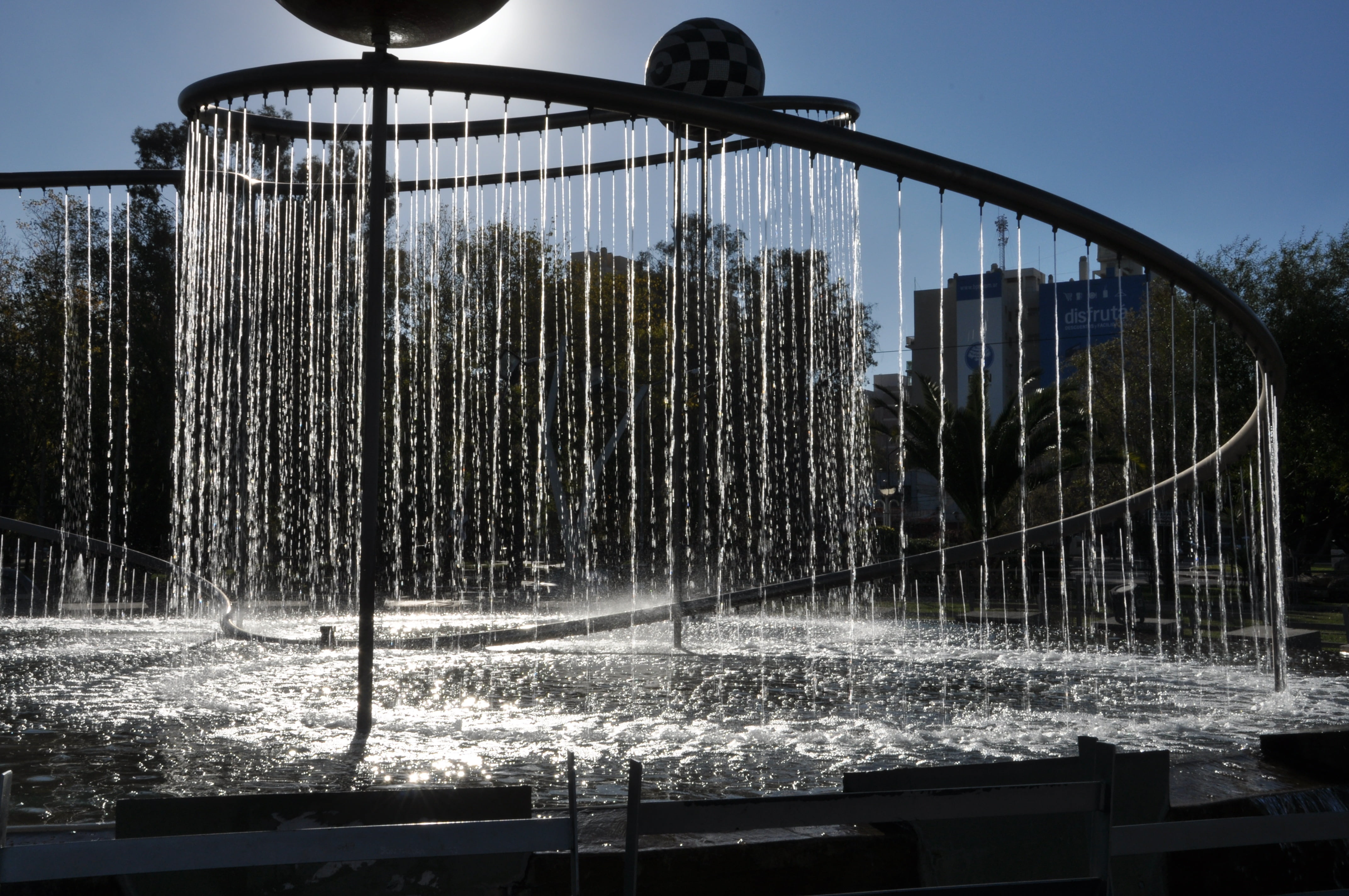 source, water, walk, afternoon, architecture, jets, monument