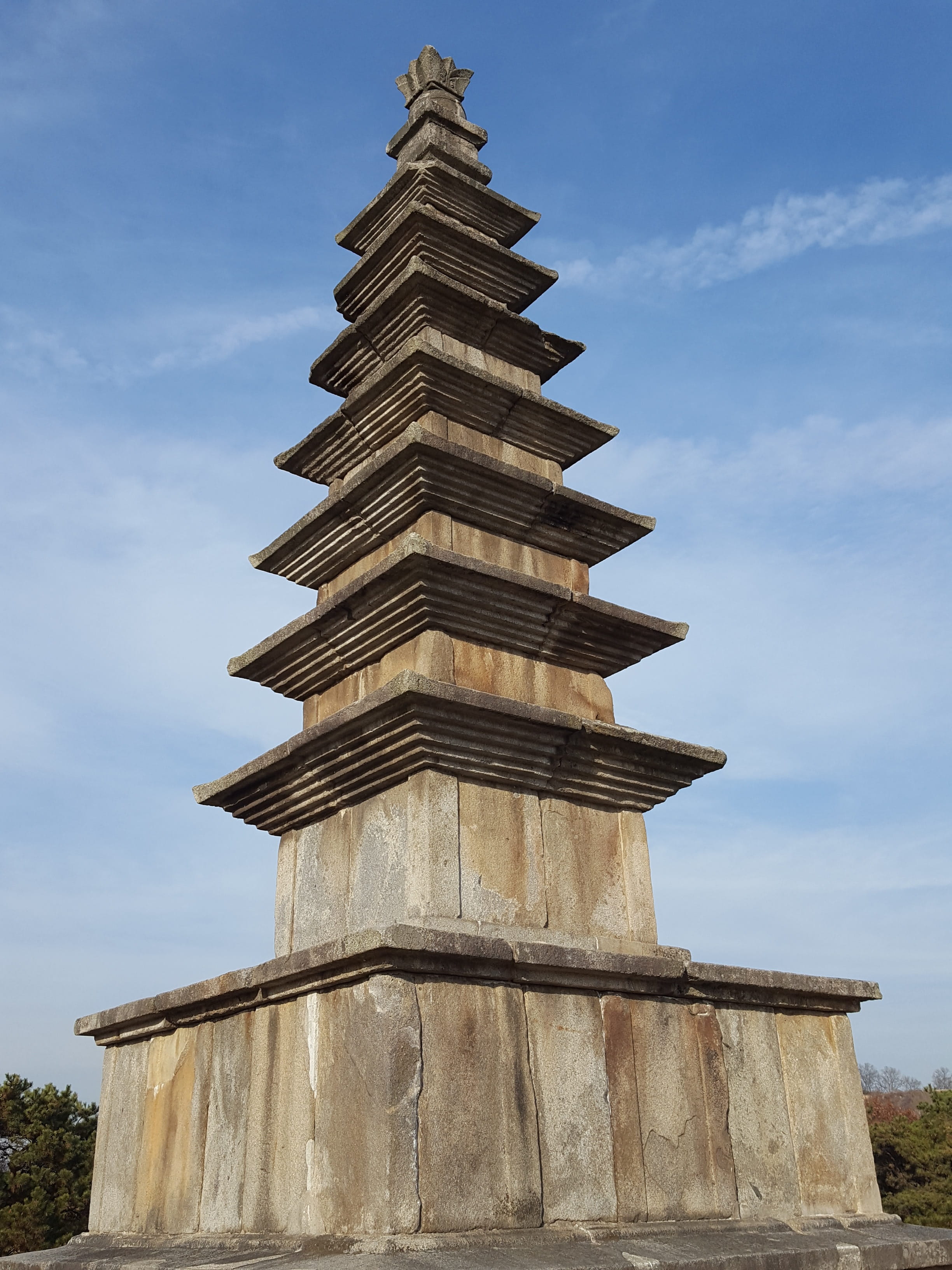 Won, Storey, Pagoda, Top, 0 won jungangtap, 7-storey pagoda