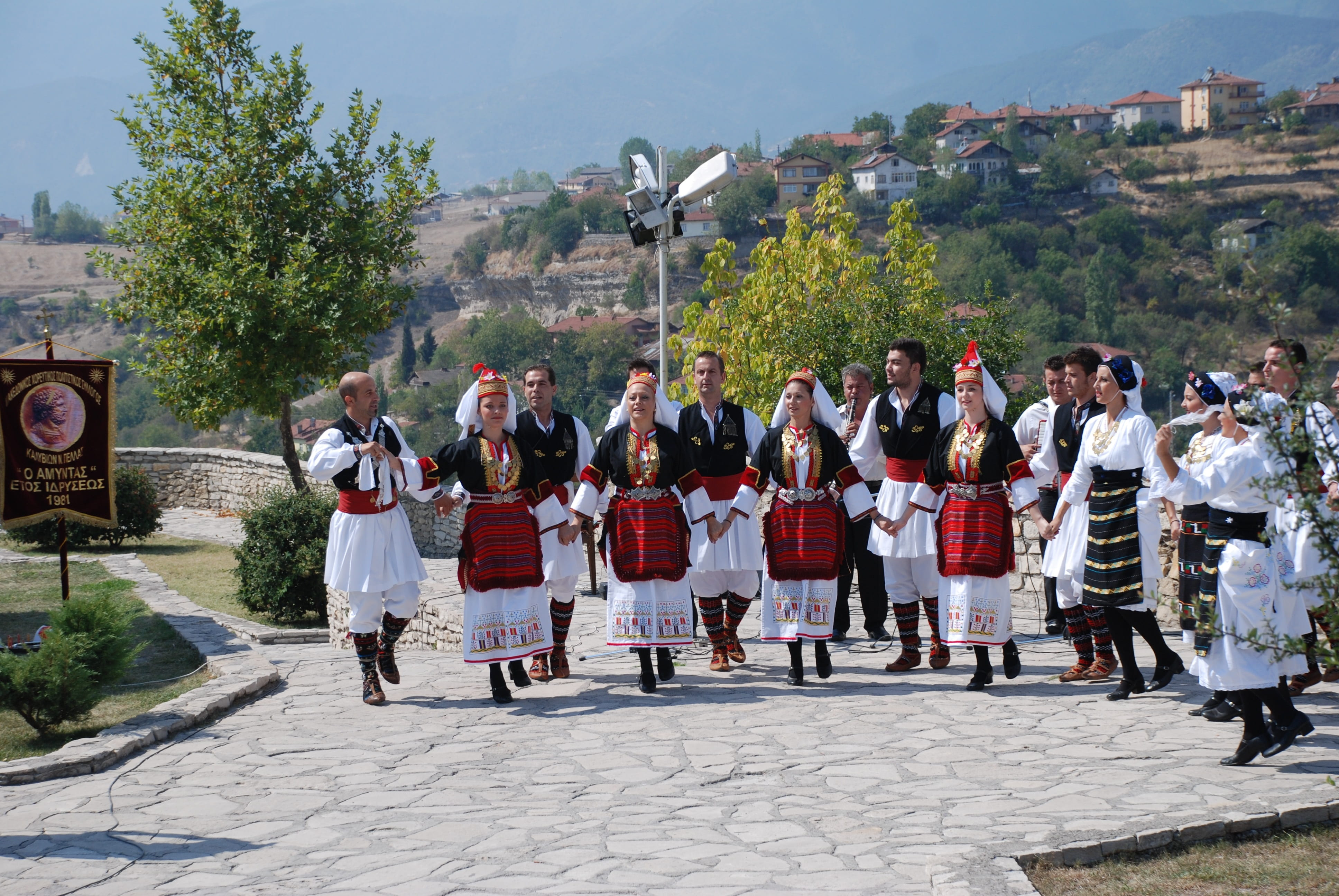 travel, greek folklore team, hellenic dance, group of people