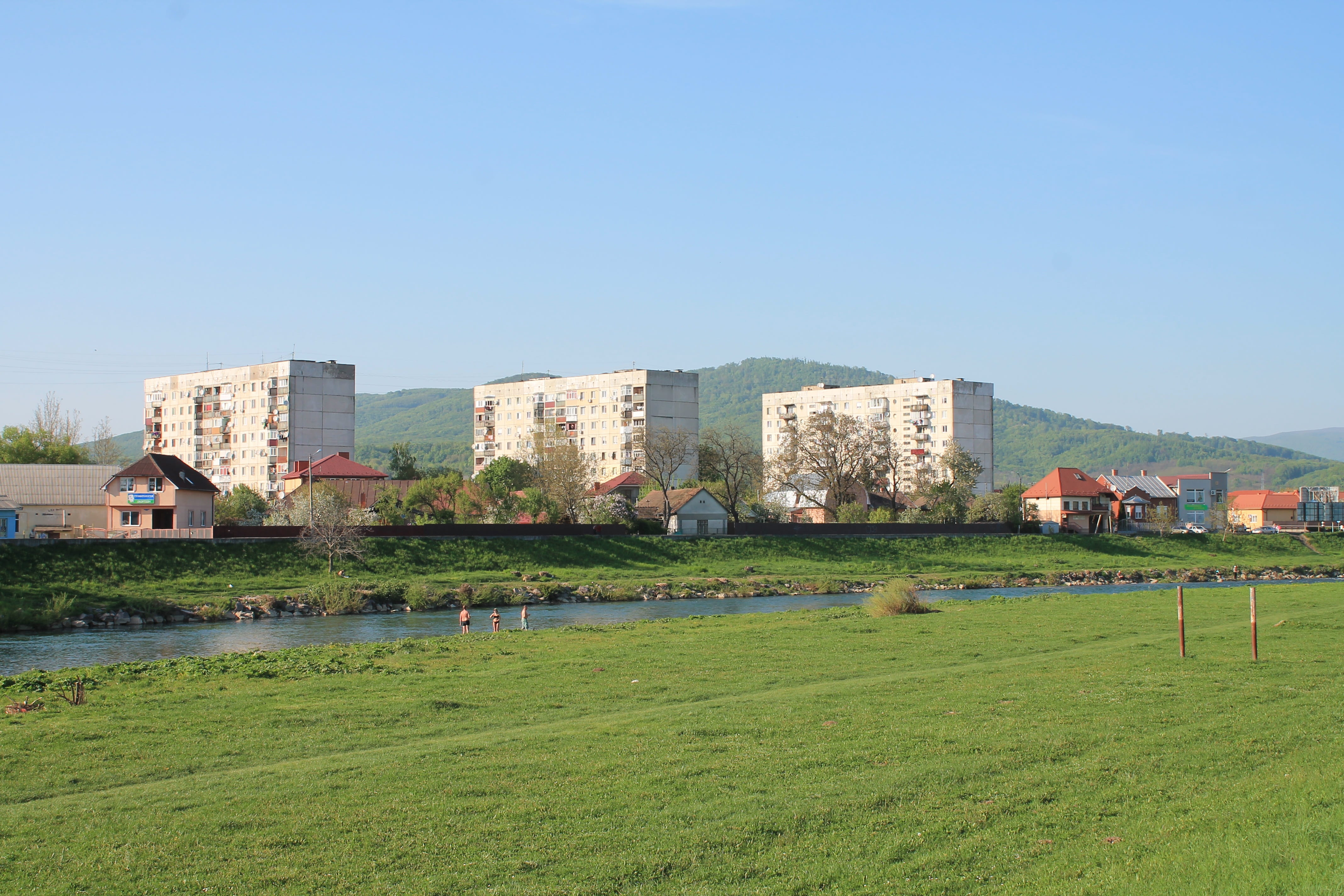 architecture, outdoors, panoramic, grass, horizontal, quay