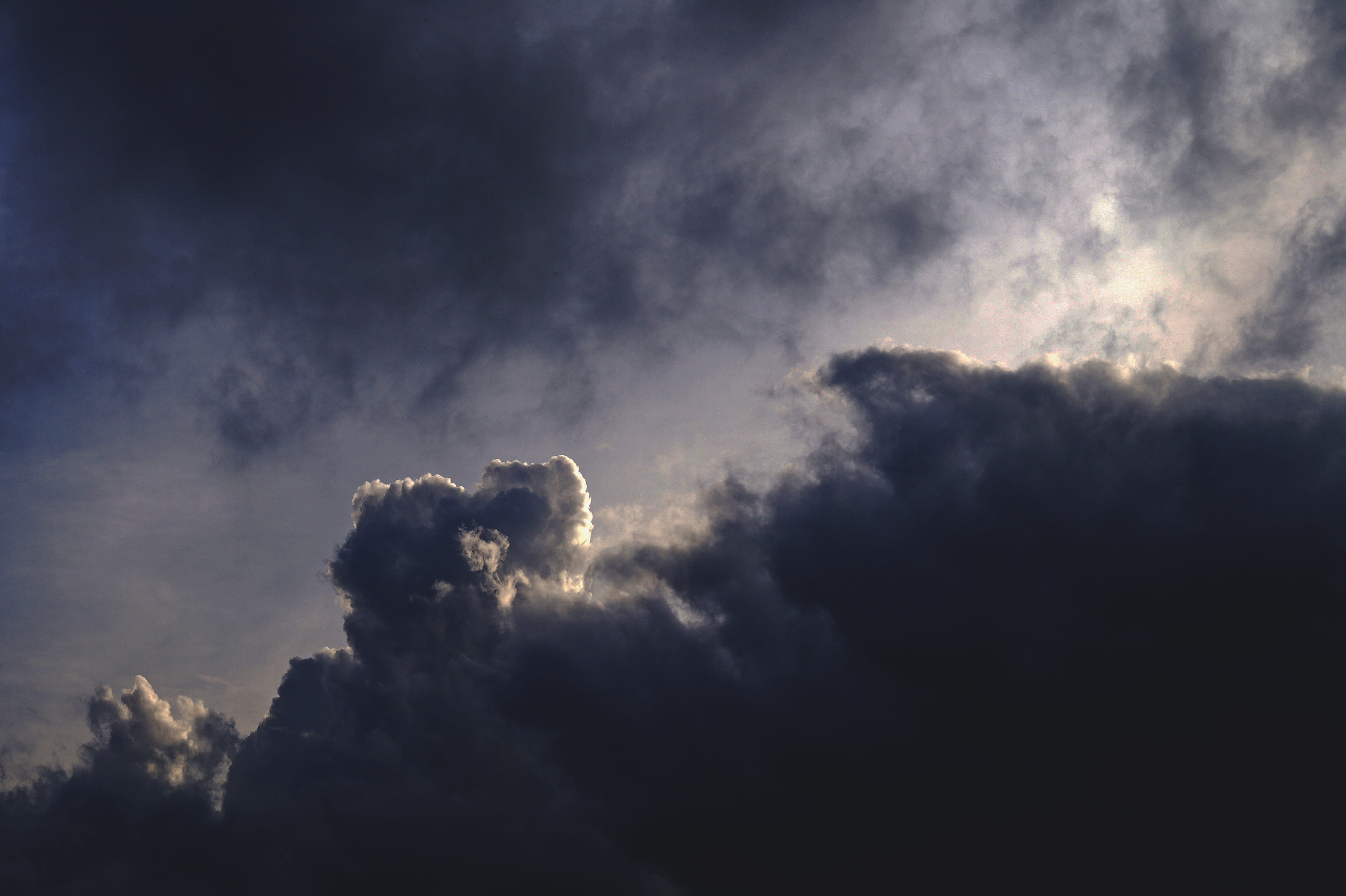 dark clouds, nature, sky, cloud - sky, dramatic sky, weather