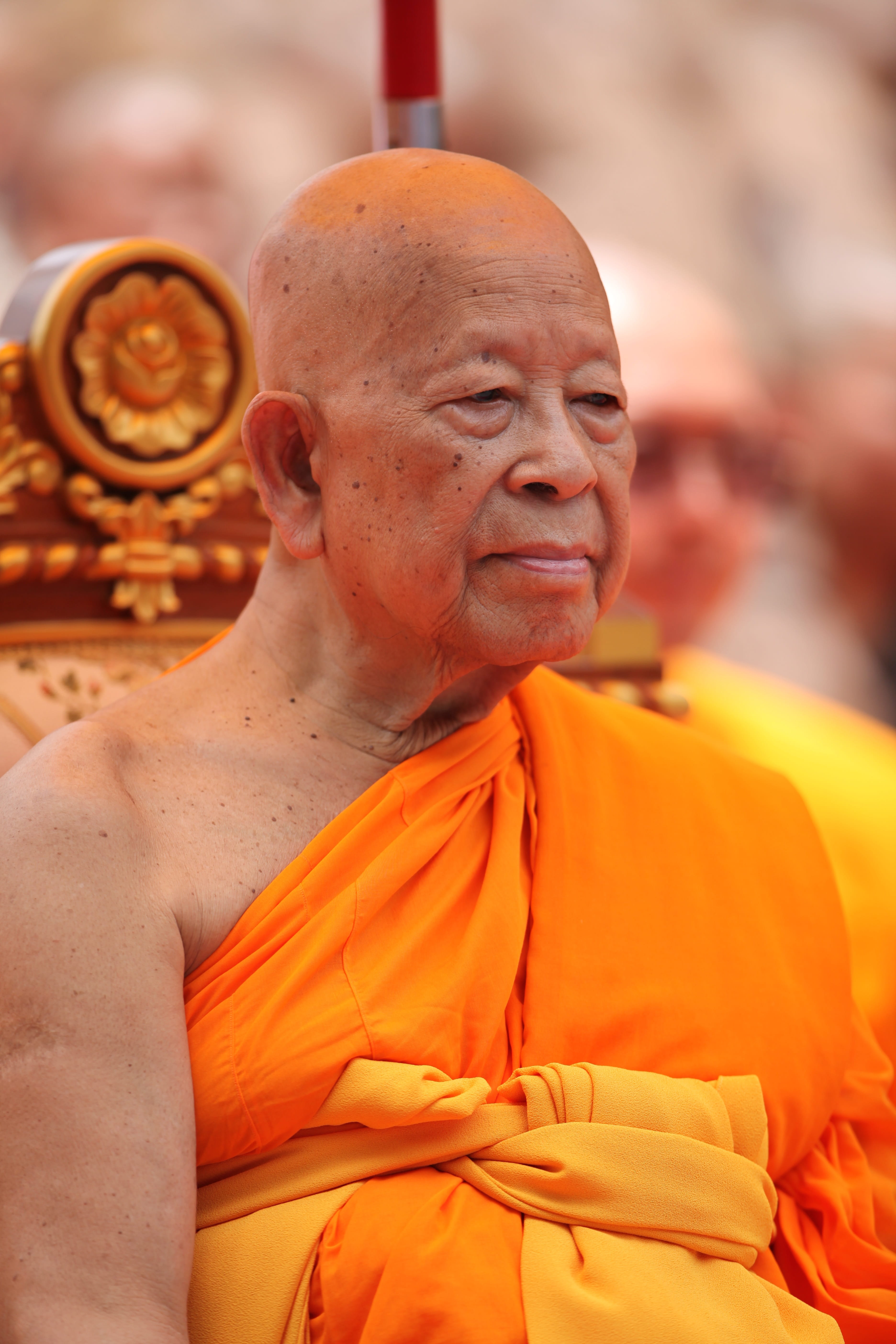 Supreme Patriarch, Buddhists, priests, monk, orange, robes
