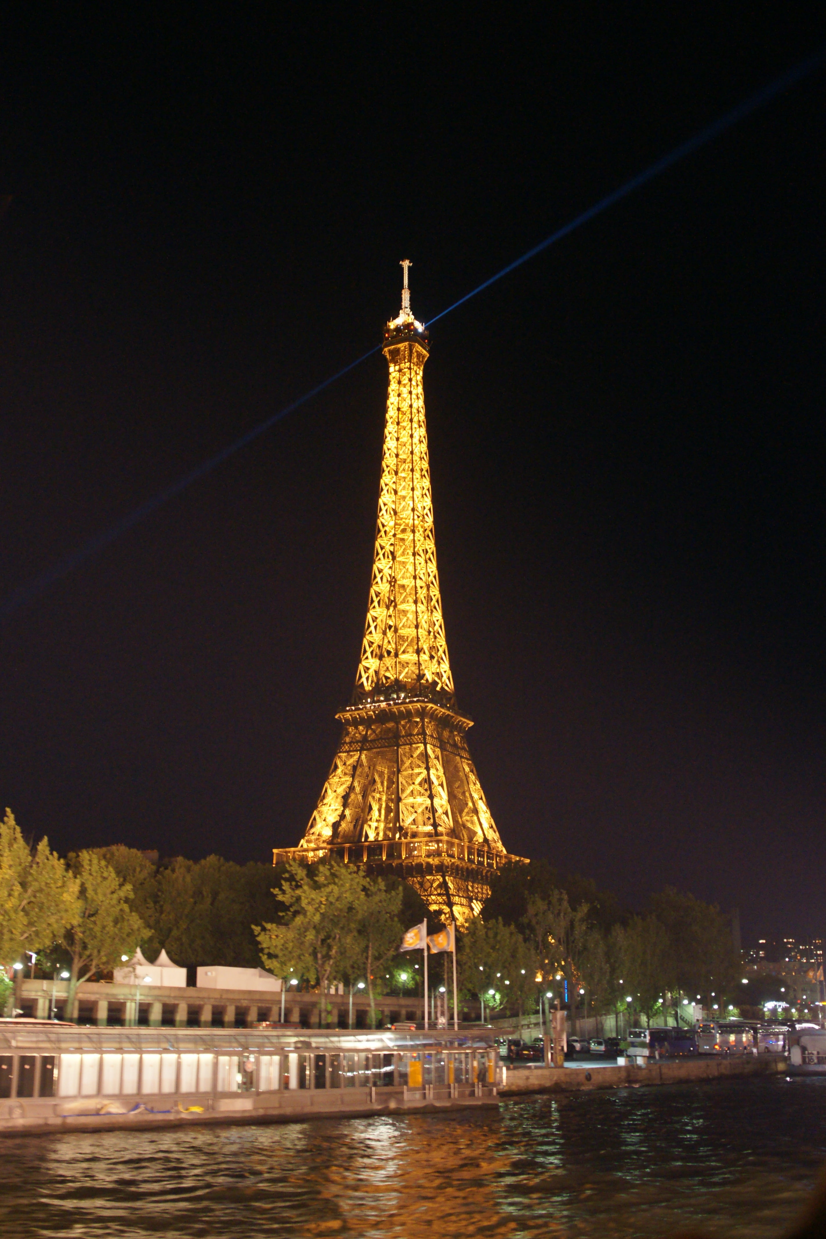 the eiffel tower, paris, night view, built structure, architecture