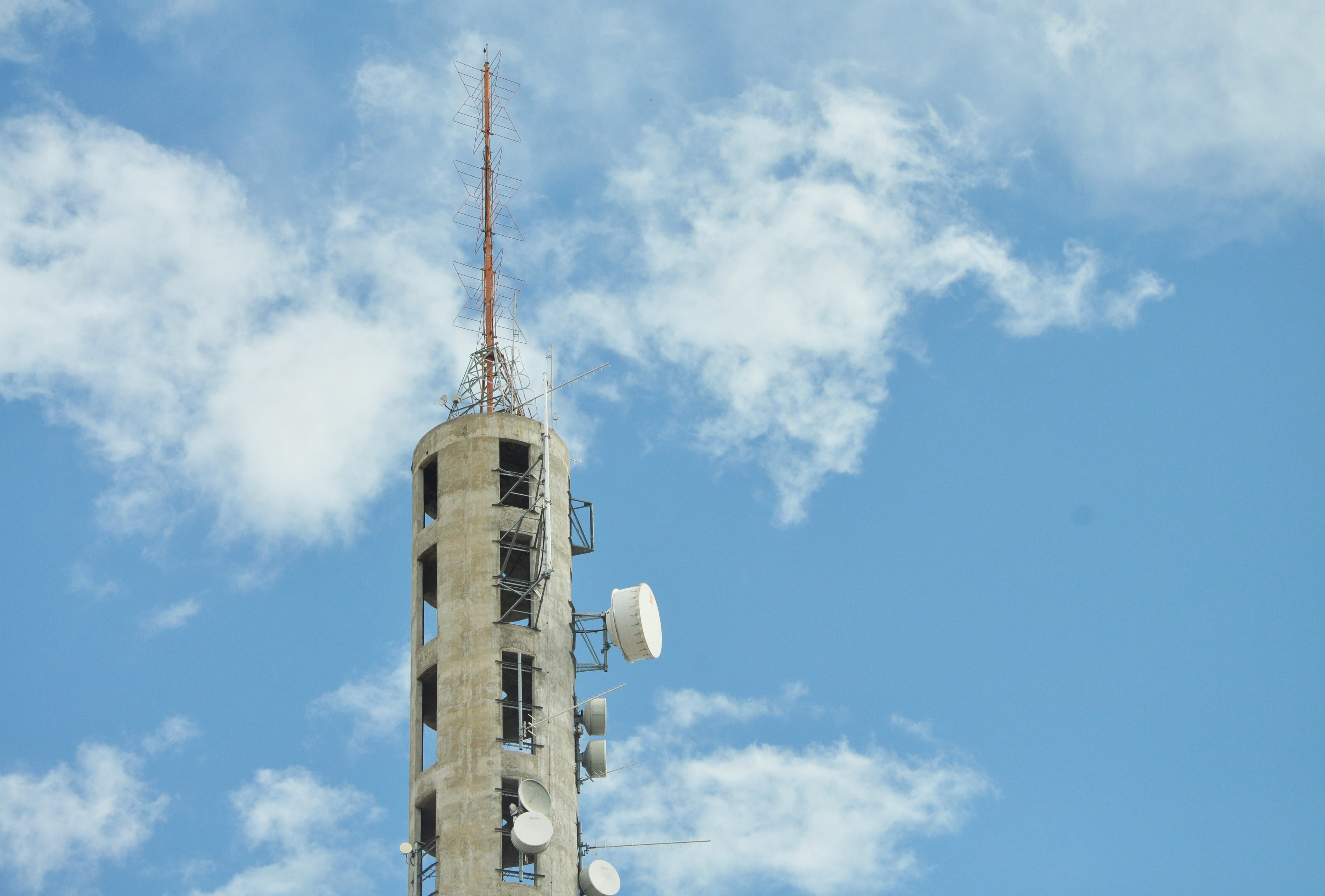 sky, tower, architecture, high, communication, telecommunication