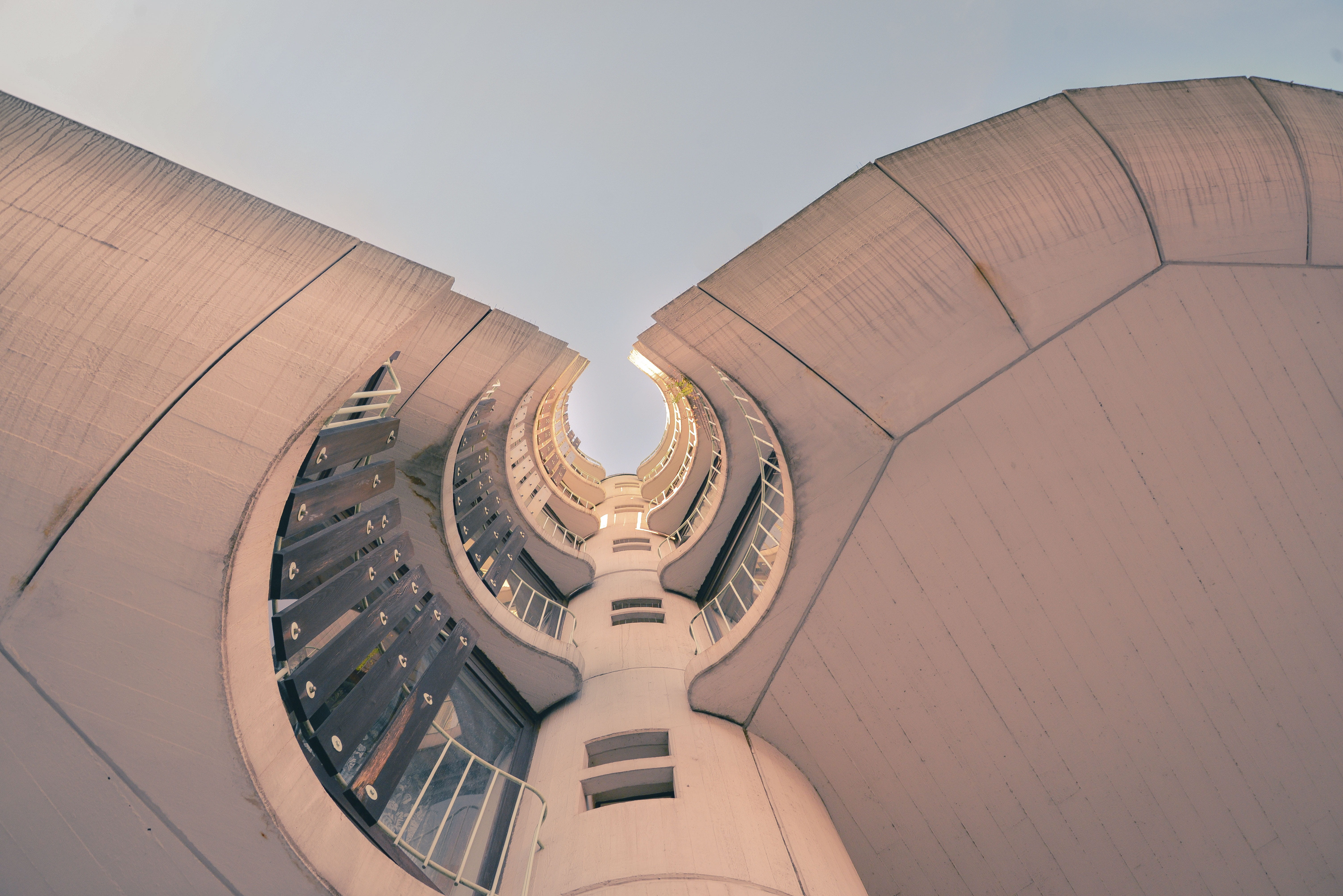 architecture, building, infrastructure, establishment, clouds