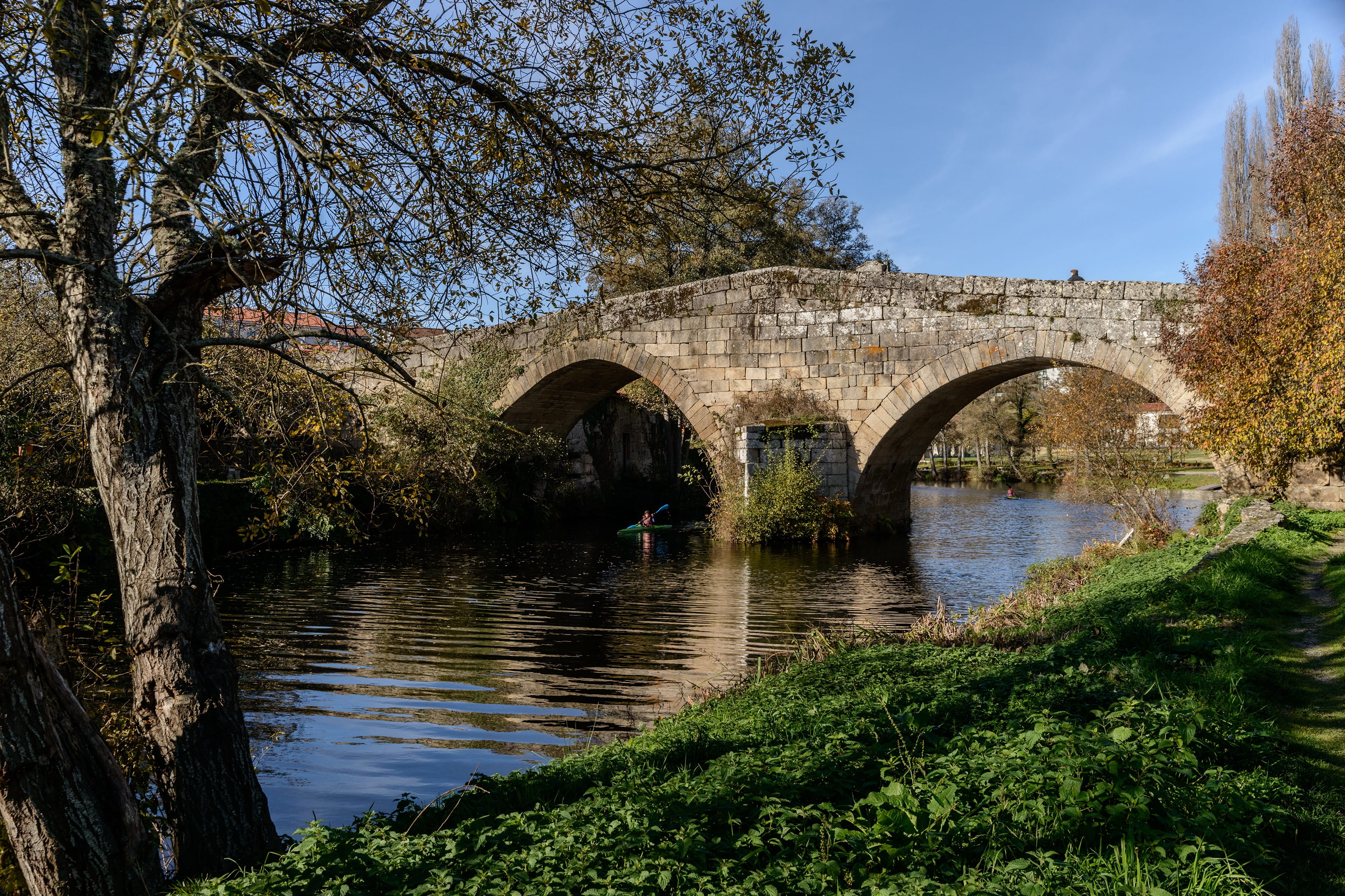 Stone, Bridge, Bridge, River, Allariz, bridge - man made structure