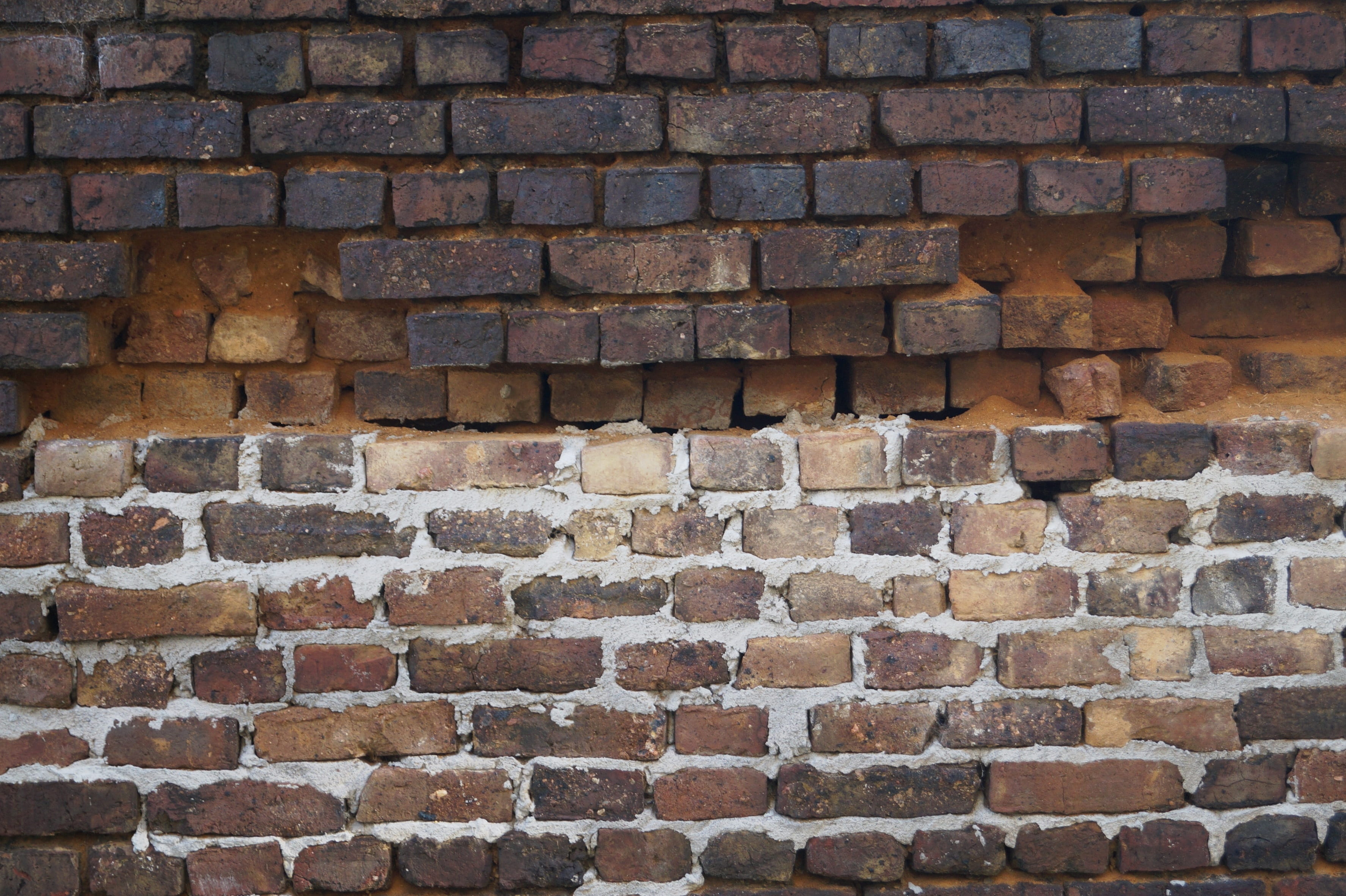 Stones, Stone Wall, Brick, Decay, gaps, cracks, brick wall