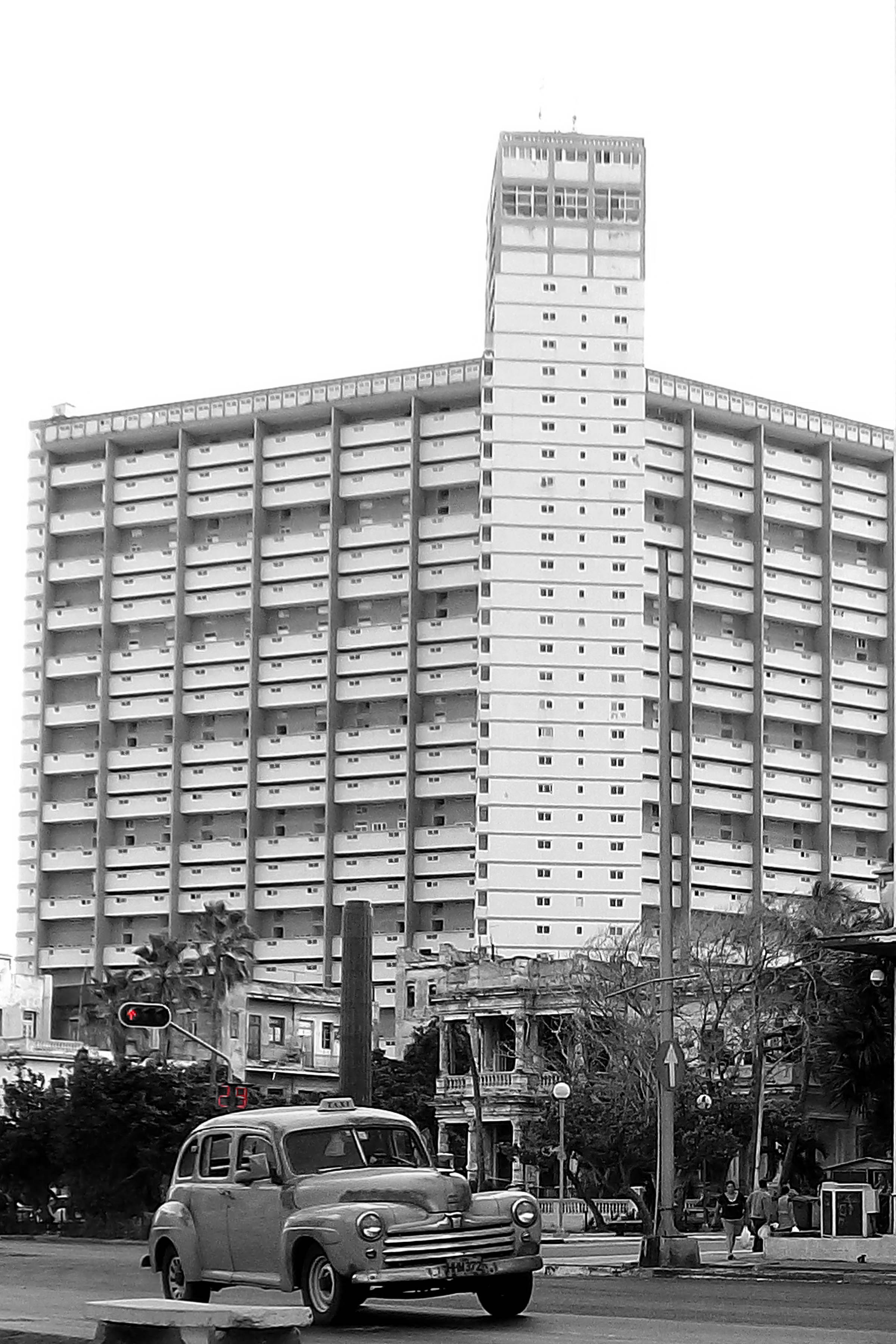 landscape, auto, view, construction, buildings, architecture