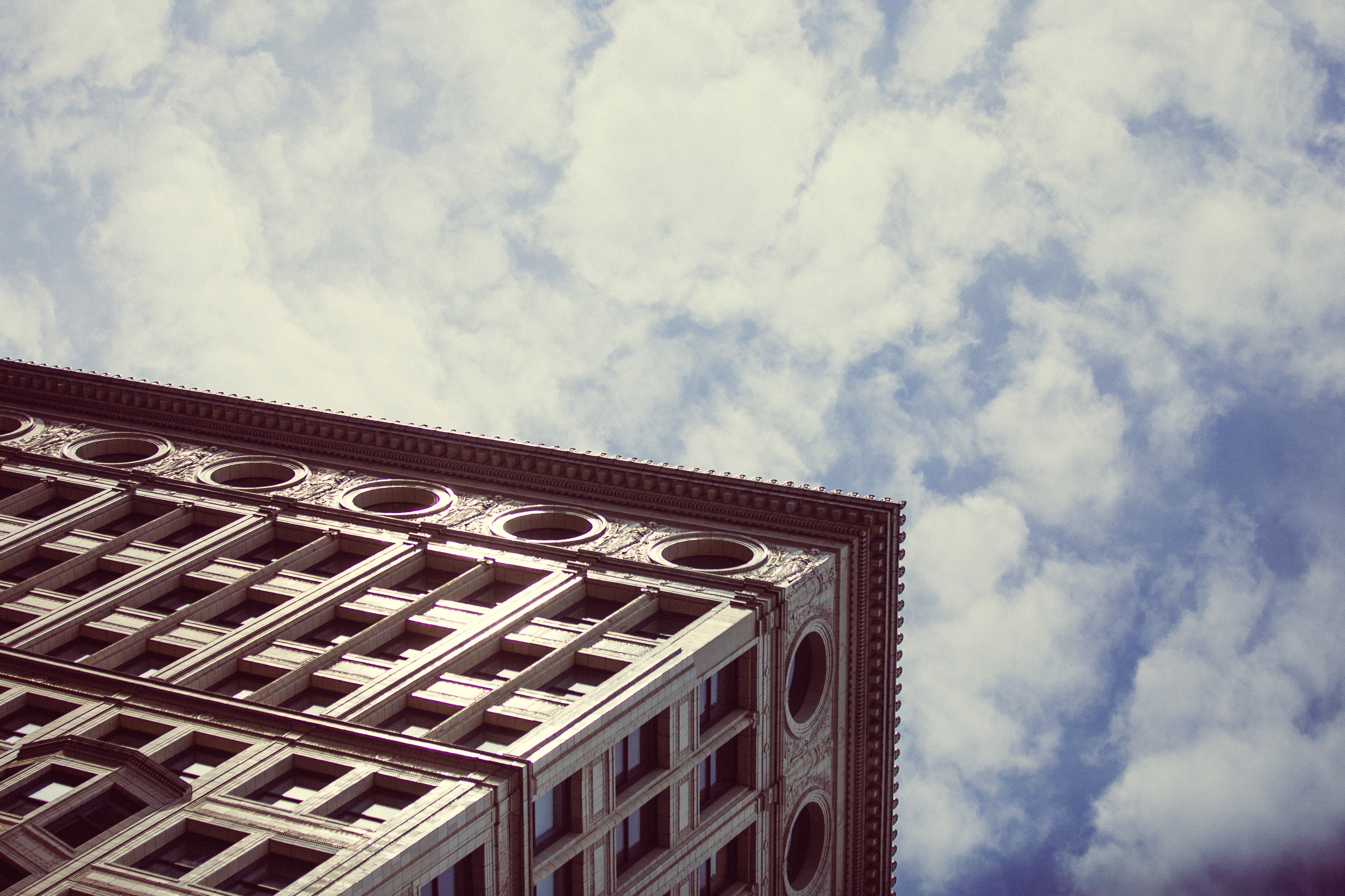 building, corner, cube, rectangular, sky, architecture, built structure